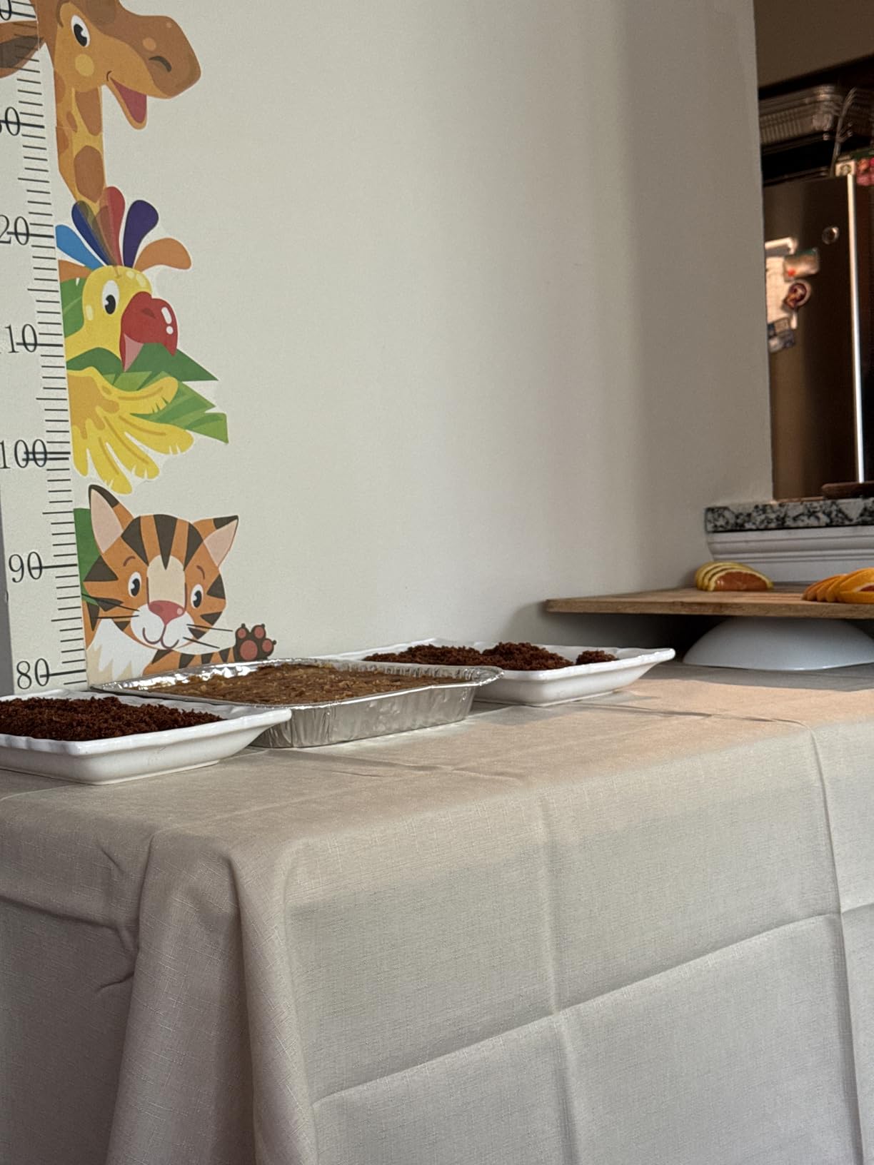 Pureegg Rectangle Linen Tablecloth Waterproof & Stain Resistant, Wrinkle-Free Table Cloth Adds Elegance and Protection, Ideal for Dining, Party, Wedding and Outdoor, 60 x 84 Inch, Beige customer photo 2