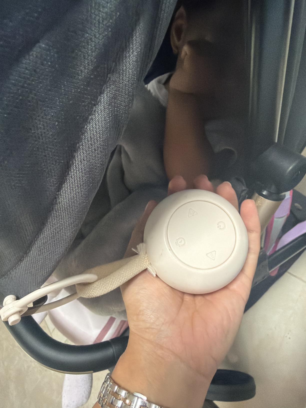 Portable Baby Sound Machine & Essentials for Babies & Kids-Putty | White Noise Machine[Timer Function][20 Soothing Sounds][15 Hours Battery Life]Travel,Registry,Gifts,Clips on Baby Stroller customer photo 2