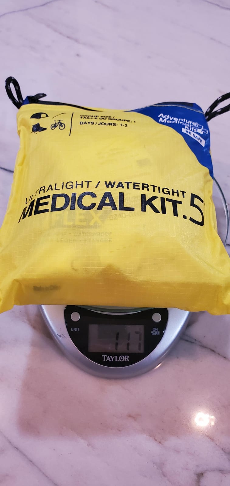 Adventure Medical Kits Ultralight/Watertight Medical Kit .5, (2 Person) | Features Waterproof DryFlex Inner Bag with Bandages, Gauze & Medications for Wound Care, Plus Moleskin for Blister Relief customer photo 2