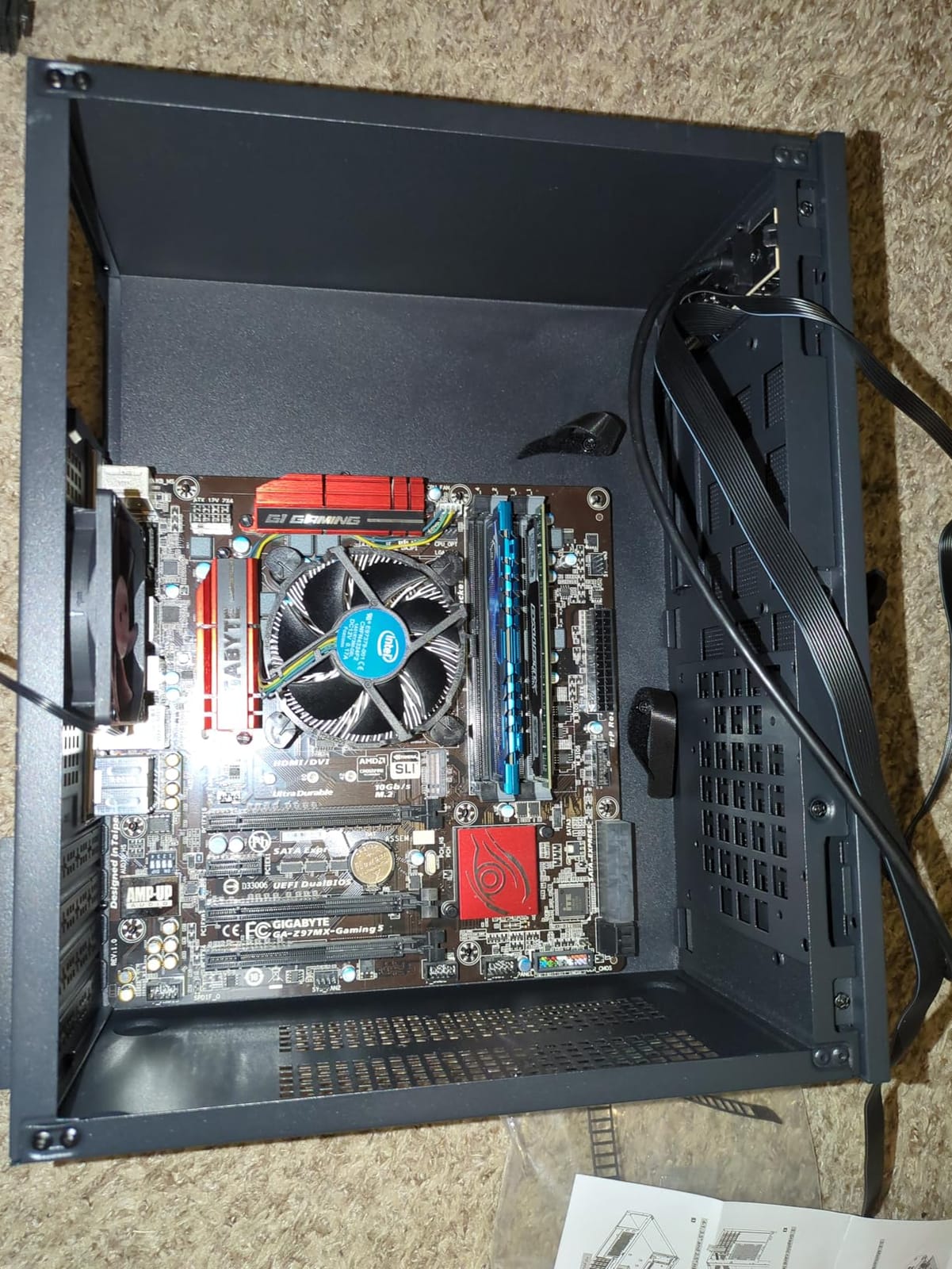 Zalman CUBIX Compact Micro-ATX MATX Mini ITX PC Case with 80mm Fan, Black customer photo 2