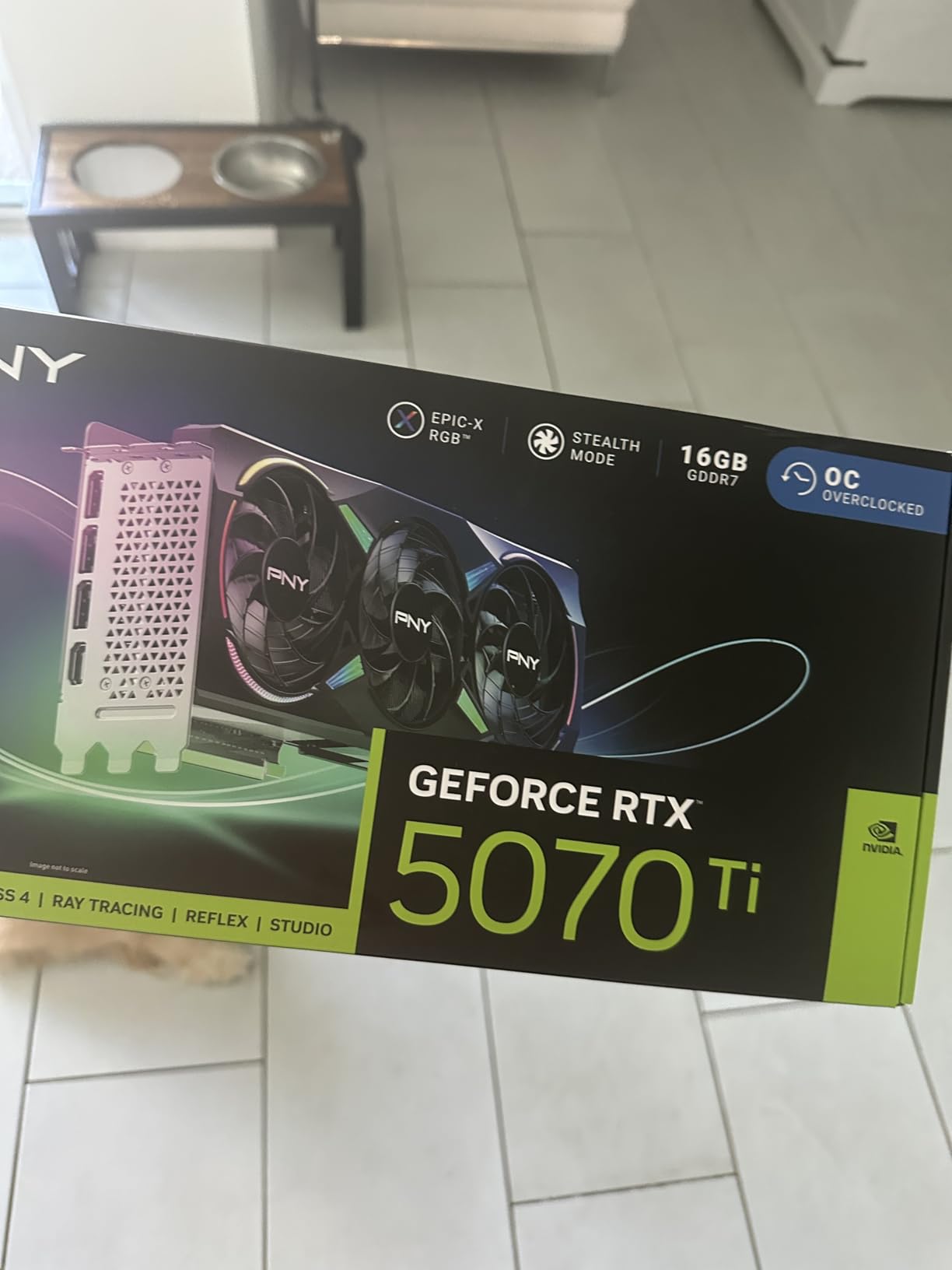 PNY NVIDIA GeForce RTX™ 5070 Ti Epic-X RGB™ OC Triple-Fan Graphics Card customer photo 1