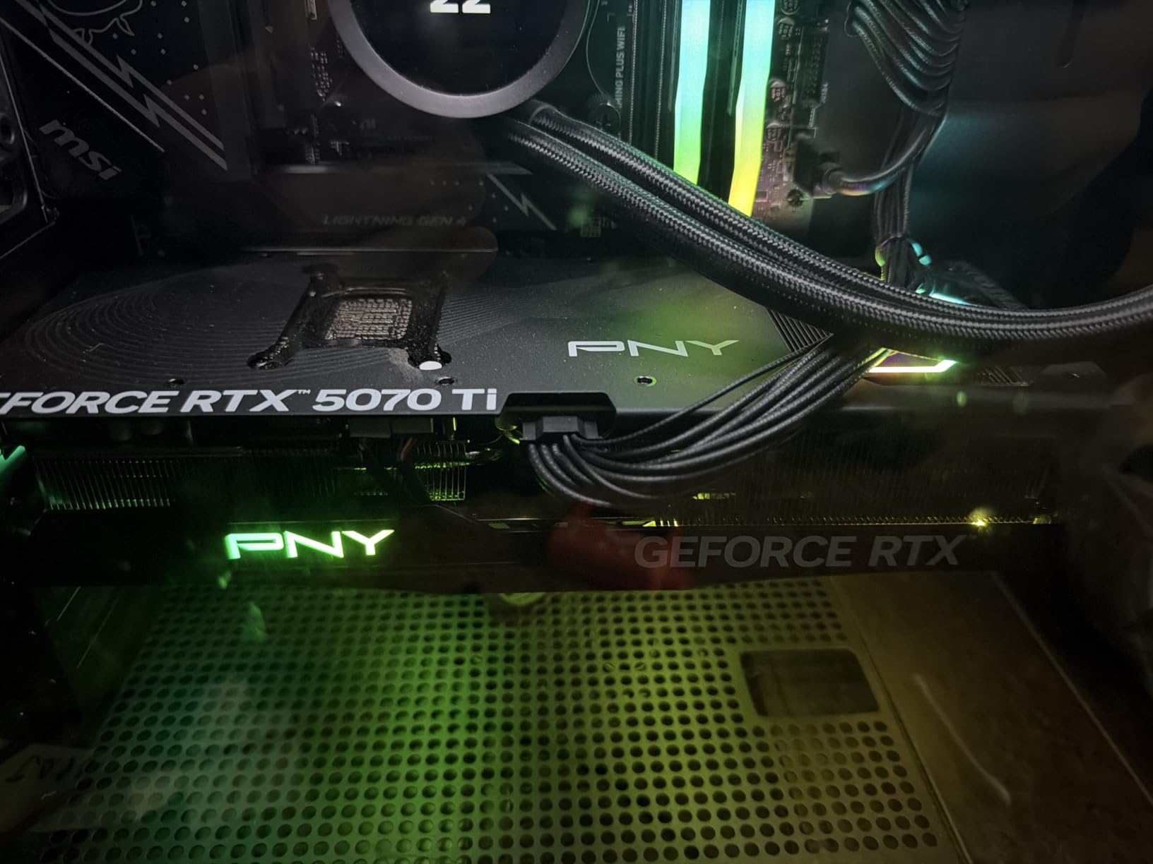 PNY NVIDIA GeForce RTX™ 5070 Ti Epic-X RGB™ OC Triple-Fan Graphics Card customer photo 2