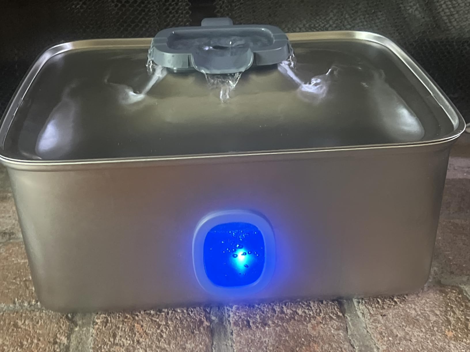 SIBAYS 4Gal/15L Large Dog Water Fountain, Stainless Steel Pet Fountain with Water Window & LED Light, Ultra Quiet Automatic Dog Water Bowl Dispenser for Large Dogs & Multi-pet, Easy to Clean FS76 customer photo 1