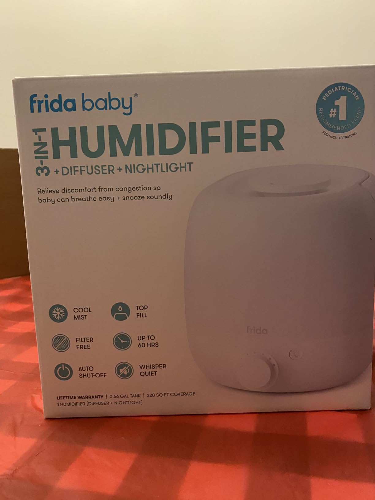 Frida Baby 3-in-1 Cool Mist Humidifier for Large Rooms & Bedroom, Diffuser customer photo 2