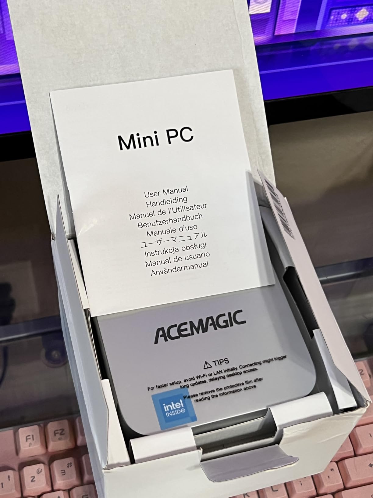 ACEMAGIC K1 Mini PC AMD Ryzen R2544 (4C/8T Up to 3.7GHz) 8GB DDR4 256GB SSD customer photo 2