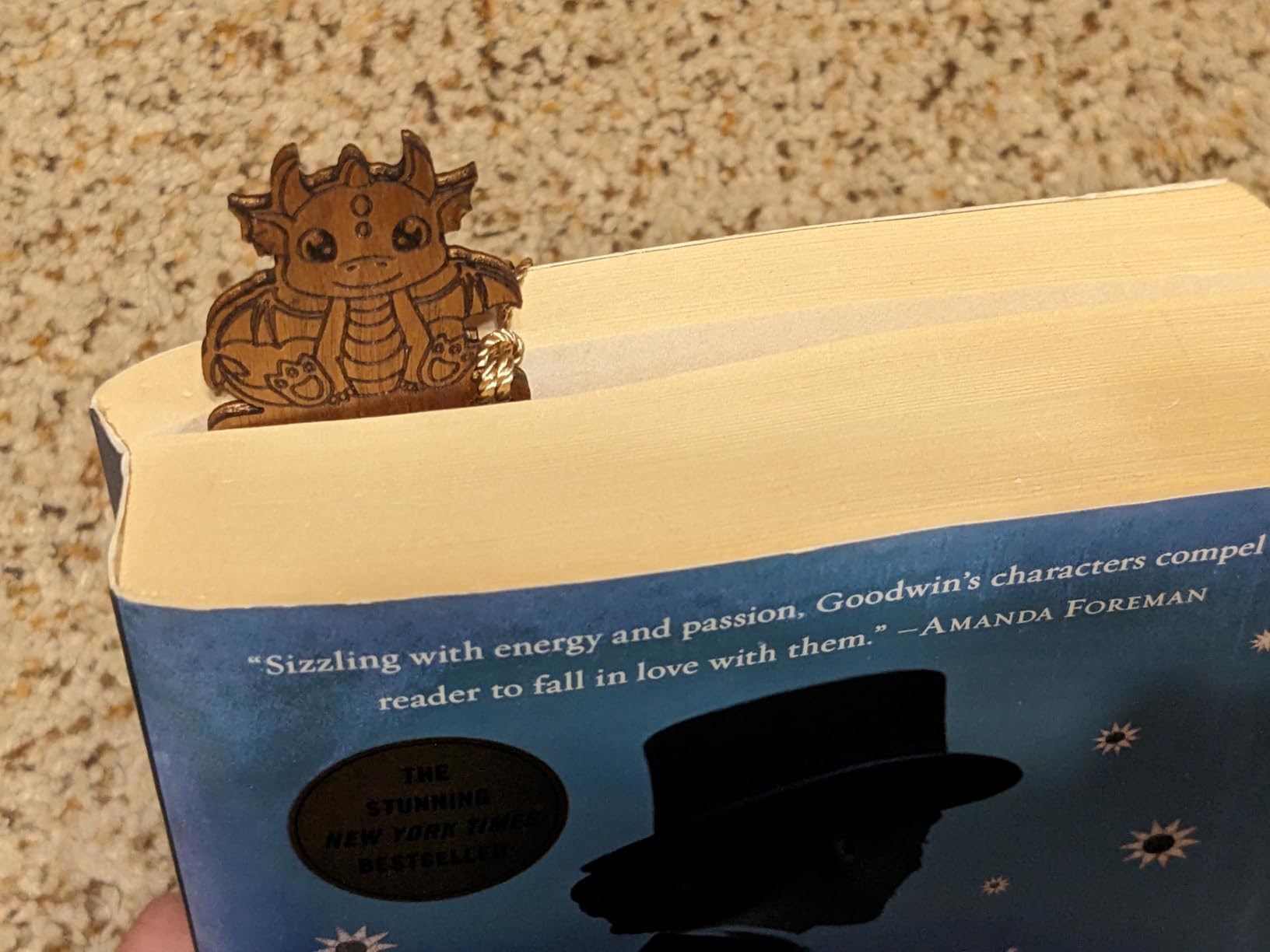 Dragon Bookmarks – Set of 4 Wooden Fantasy Bookmarks with Tassels, Made from Walnut Wood, Inspired by Mythical Dragons and Epic Adventures, Perfect for Book Lovers (Legendary Dragon) customer photo 2