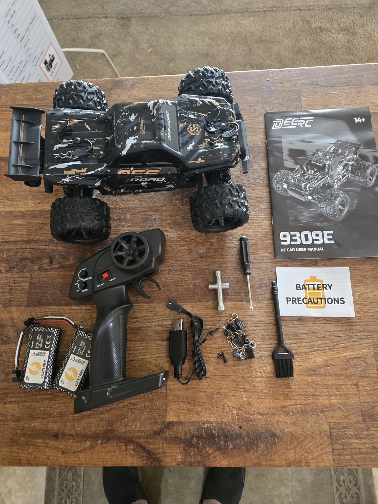 DEERC 9309E RC Cars for Adults 40KPH, All Terrain Fast Remote Control Car | 1/16 Scale Remote Control Monster Truck, 2.4Ghz 4WD Waterproof Electric High Speed Car with 2 Batteries for Boys & Kids customer photo 1