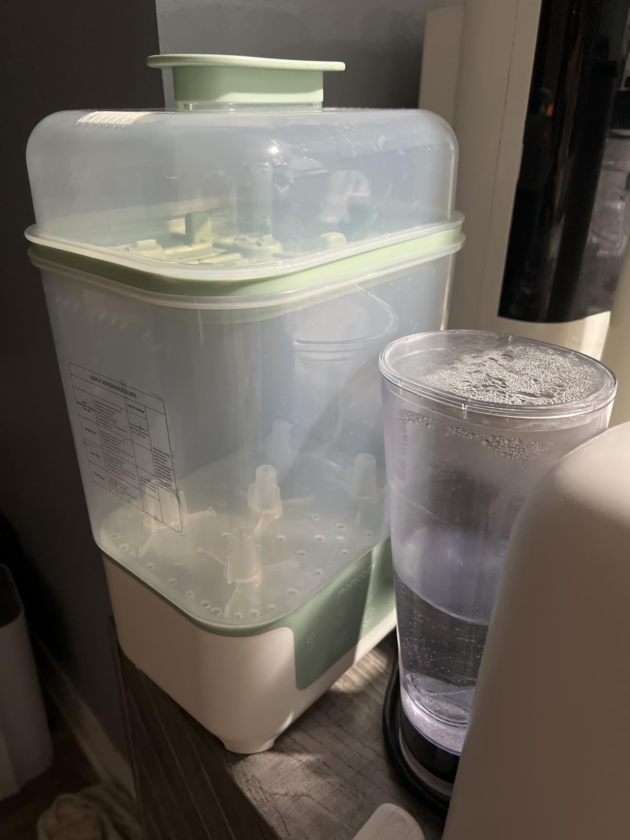 Momcozy New Modular Nesting 4 in 1 Compact Bottle Sterilizer and Dryer | Space-Saving Design, 6 Bottles Capacity, for Breast Pump Parts & Newborn Essentials, Drying Rack Included, for New Parents customer photo 1