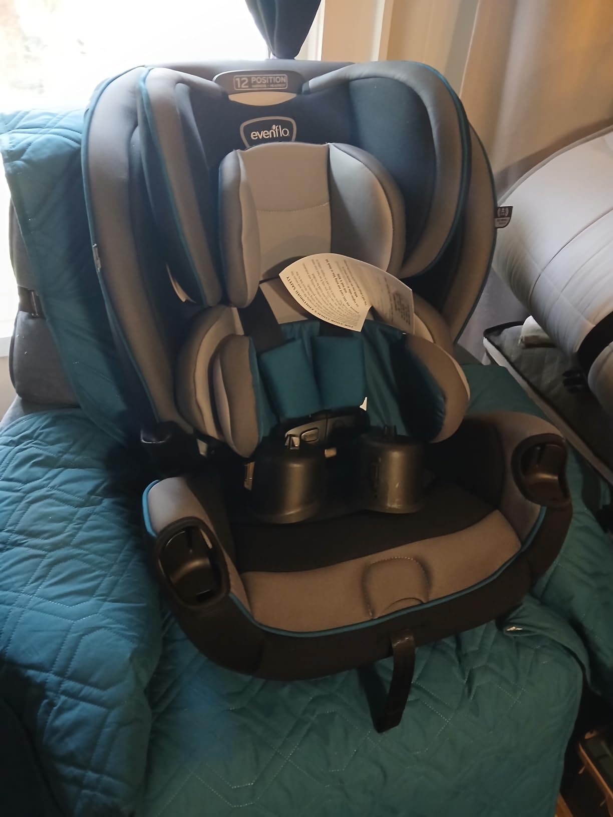 Evenflo EveryKid 3-in-1 Convertible Car Seat (Livingston Gray) customer photo 1