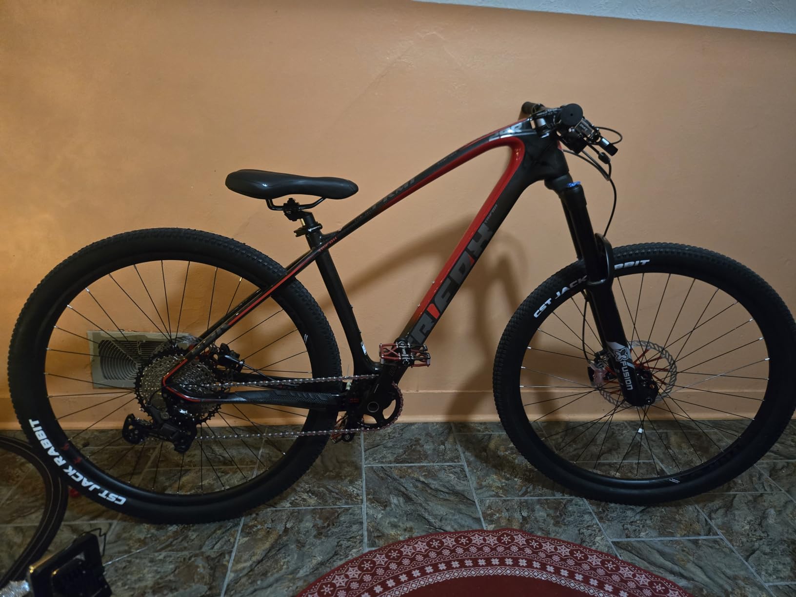 TRIFOX Carbon Fiber Mountain Bike with Shimano M6100 Deore Groupset 12-Speed, Carbon Fiber Frame, Hydraulic Fork 130mm Travel, 29er Mountain Bike for Adult 17/19 inch customer photo 1