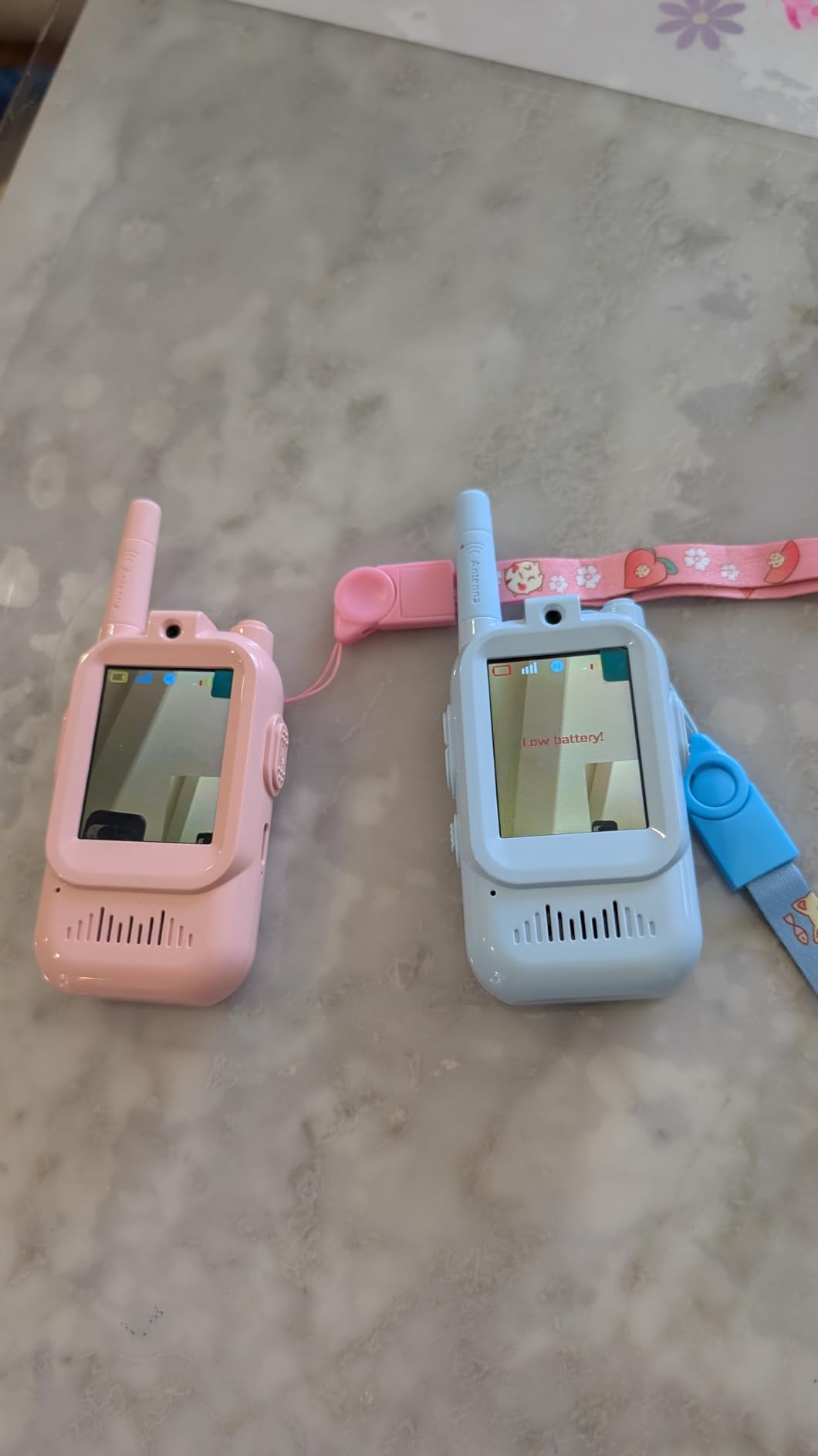 Kids Video Walkie Talkies, 2 Pack Long Range Toy Walkie-Talkie for Kids | Rechargeable, Outdoor Games Toys for Boys Girls Age 3-12, Indoor, Camping, Hiking, Travel, Christmas Birthday Gift(Blue/Pink) customer photo 1