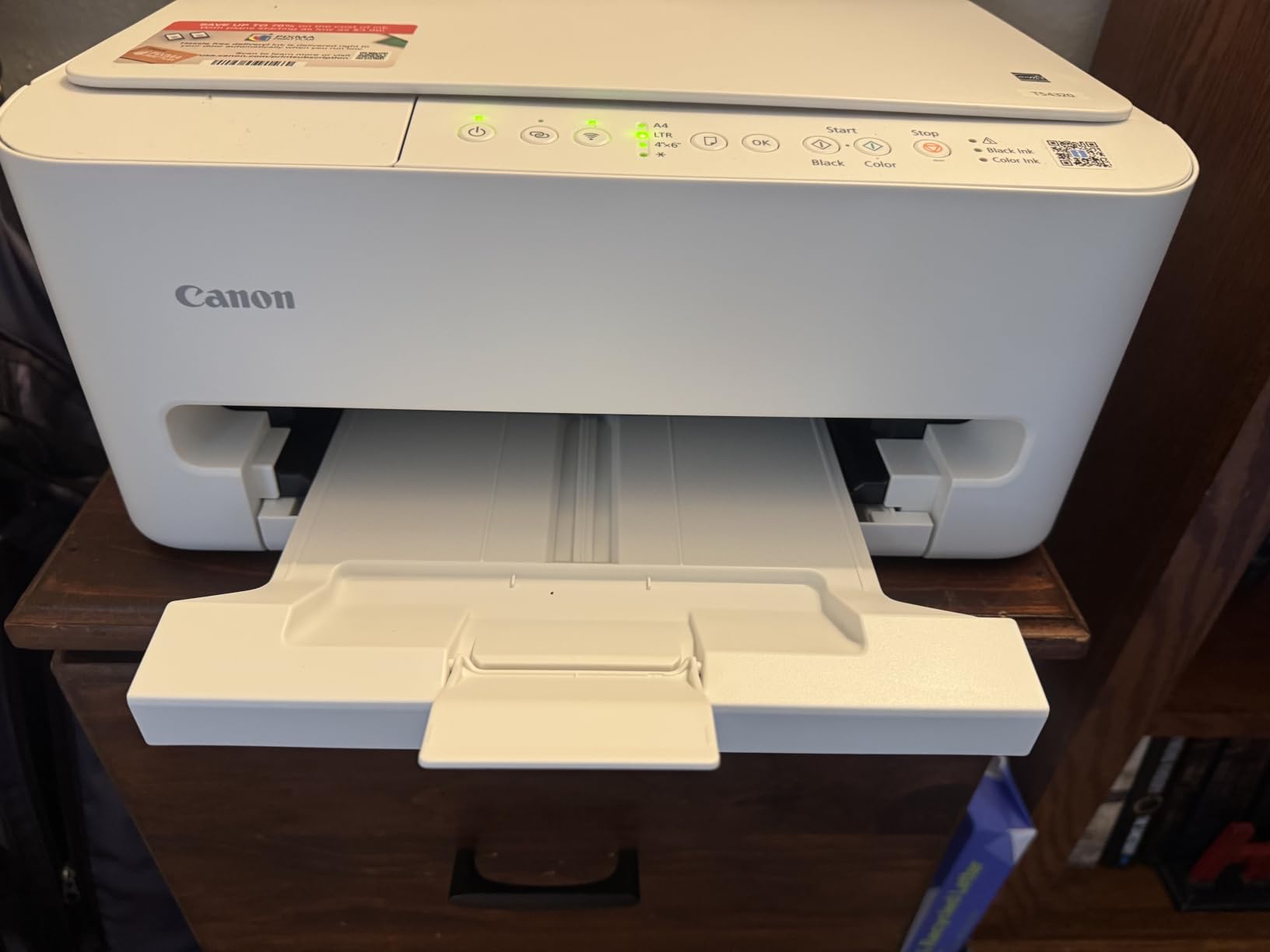 Canon PIXMA TS4320 – Wireless Color Inkjet Printer with Print, Copy, Scan customer photo 1
