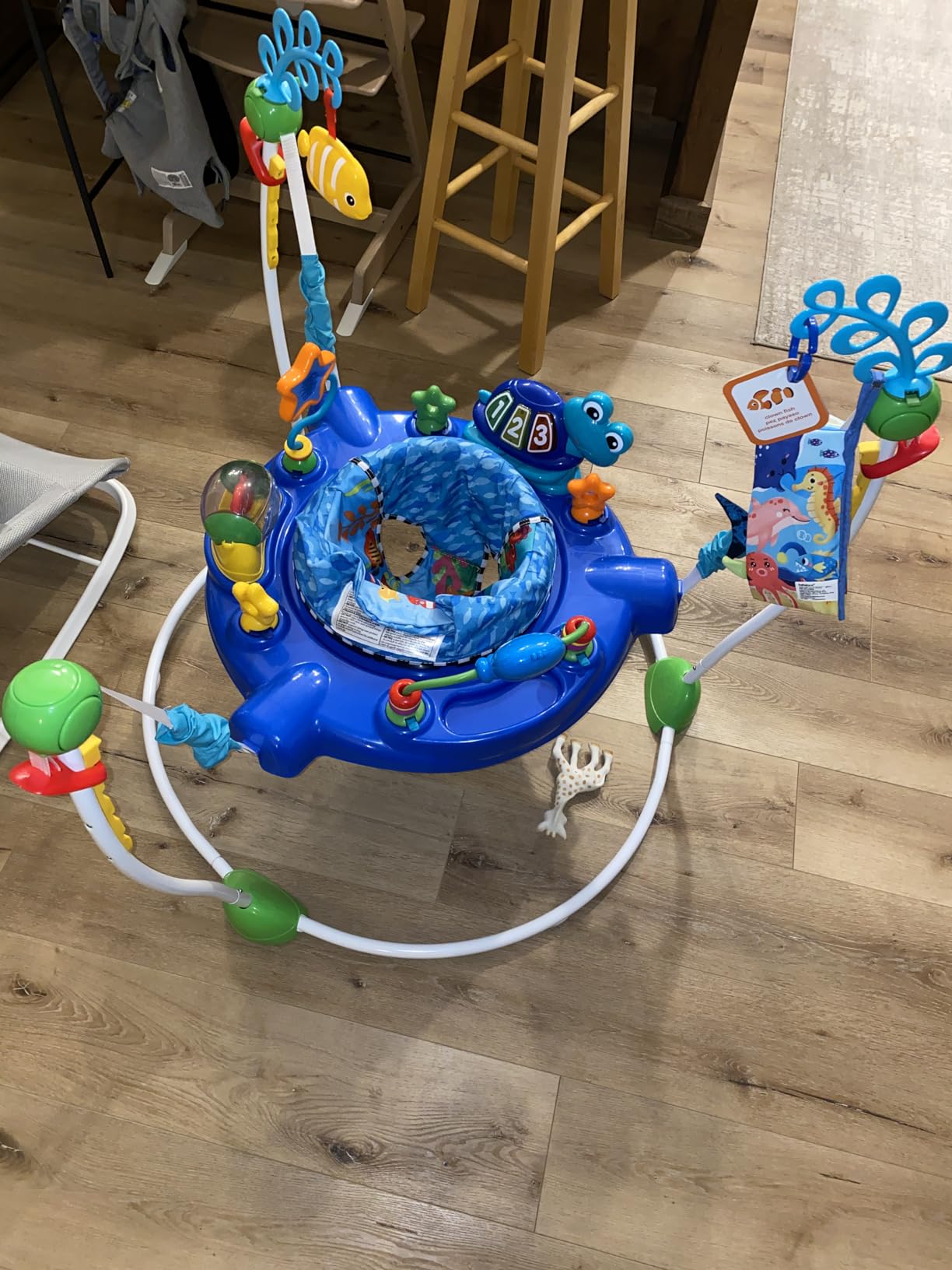 Baby Einstein Farm Explorers Jump & Learn Barnyard 2-in-1 Baby Jumper Activity Center with Interactive Toys, Music, Lights, & Sounds, Ages 6-12 Months customer photo 2