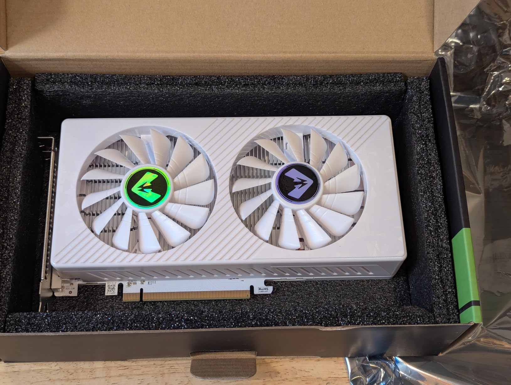 MOUGOL AMD Radeon RX 580 8GB GDDR5 Gaming Graphics Card HDMI/DP/DVI - White customer photo 1
