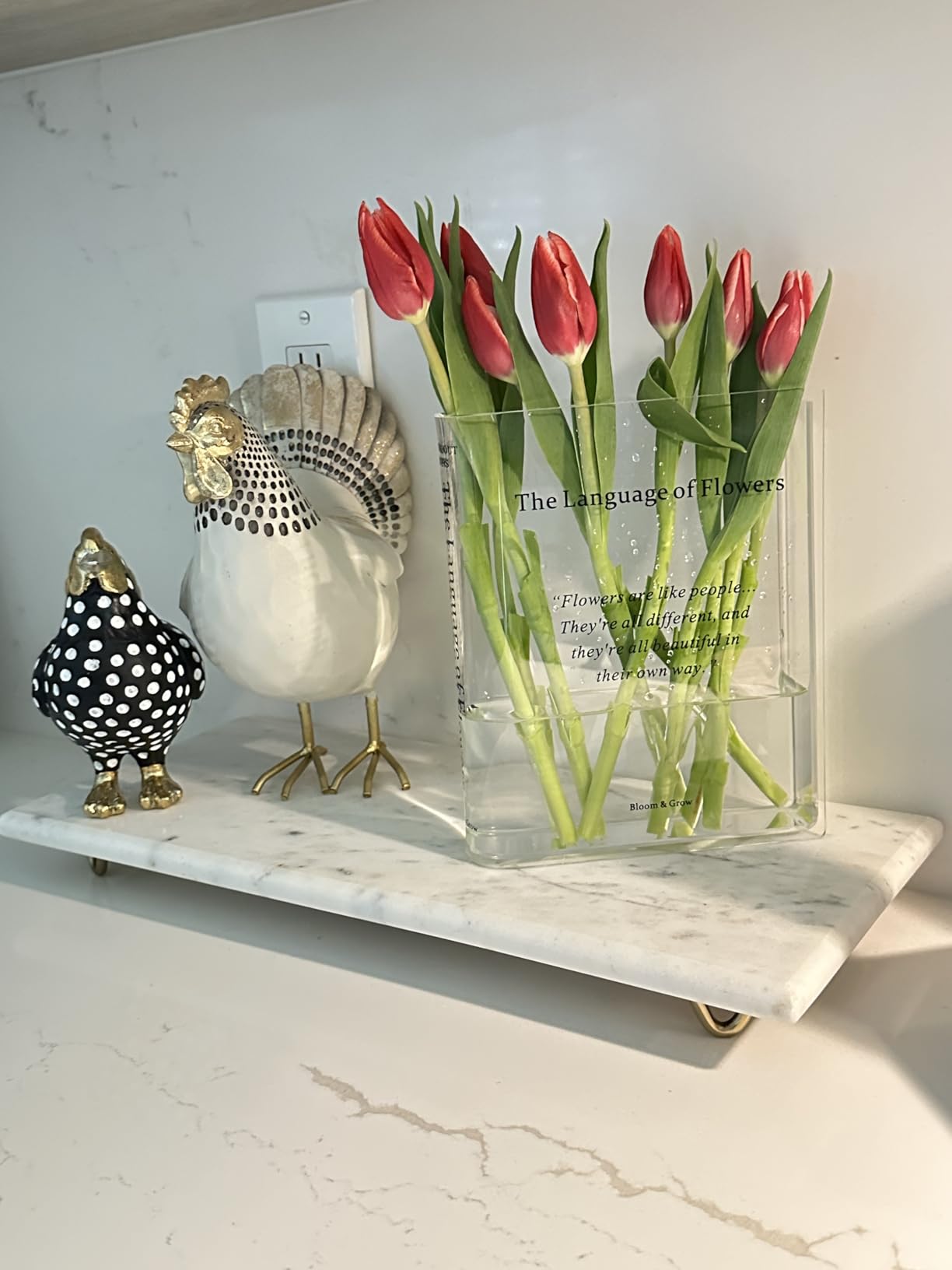Alpharan Pride and Prejudice Inspired Book Vase, Flower Vases for Tables customer photo 1