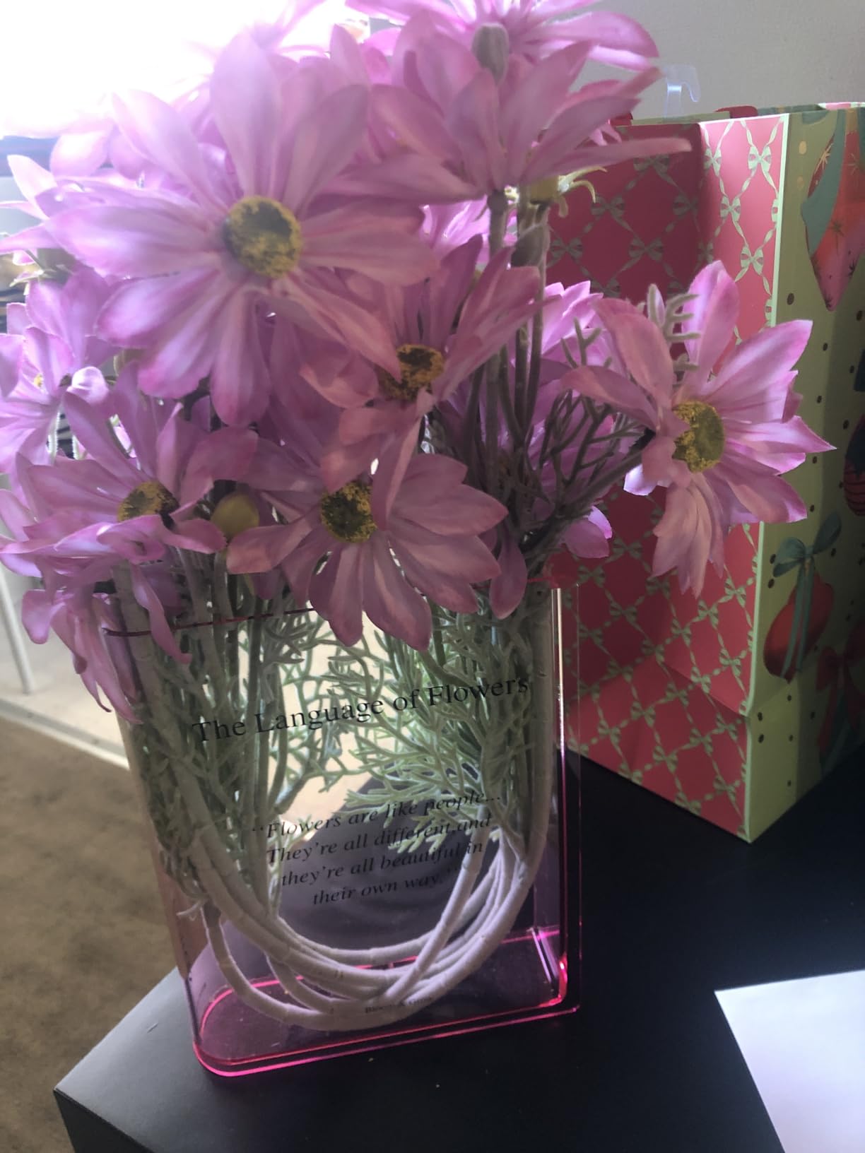 Alpharan Pride and Prejudice Inspired Book Vase, Flower Vases for Tables customer photo 2