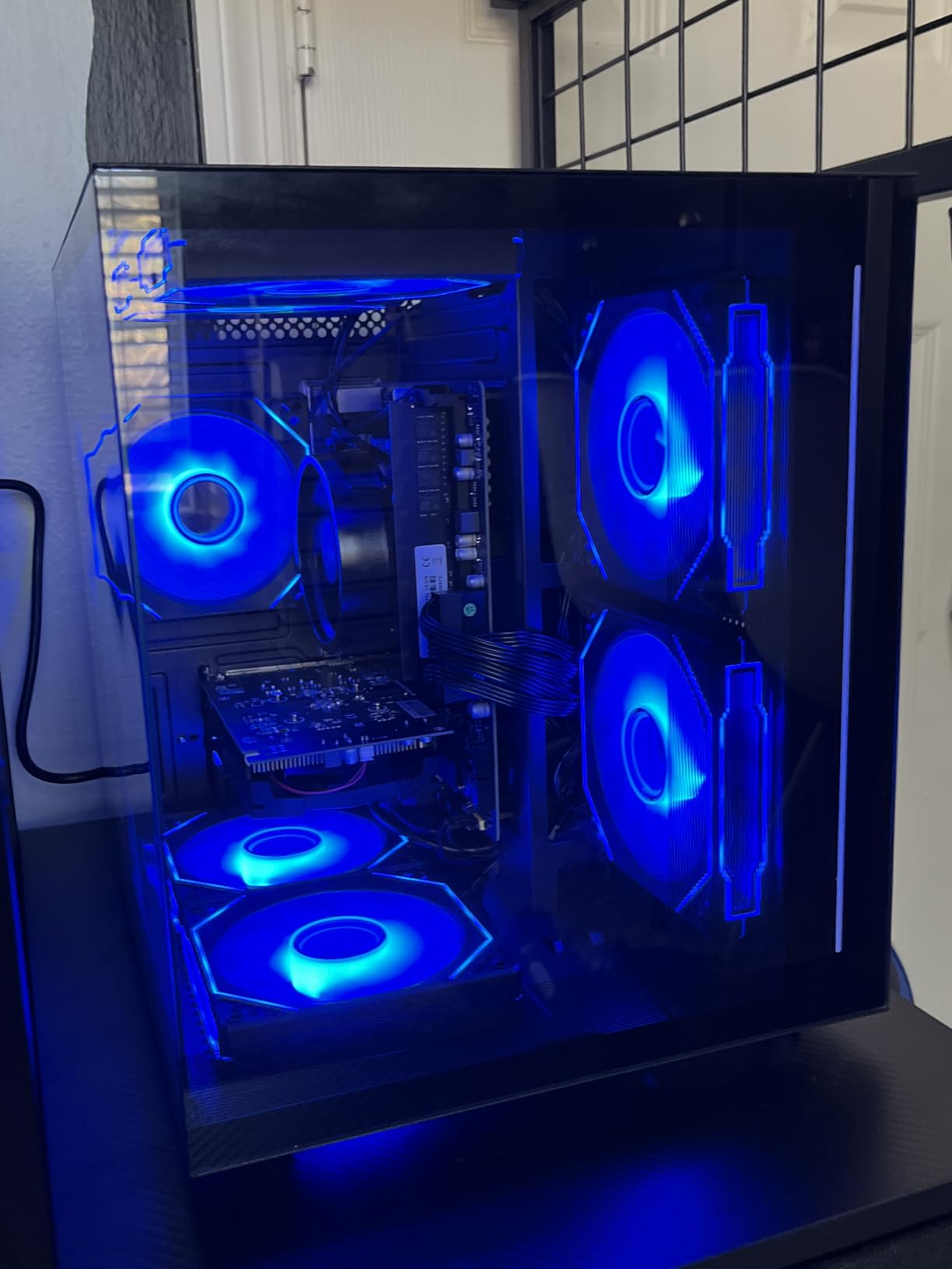 suevery Prebuilt Desktop Computer Gaming PC Black customer photo 2