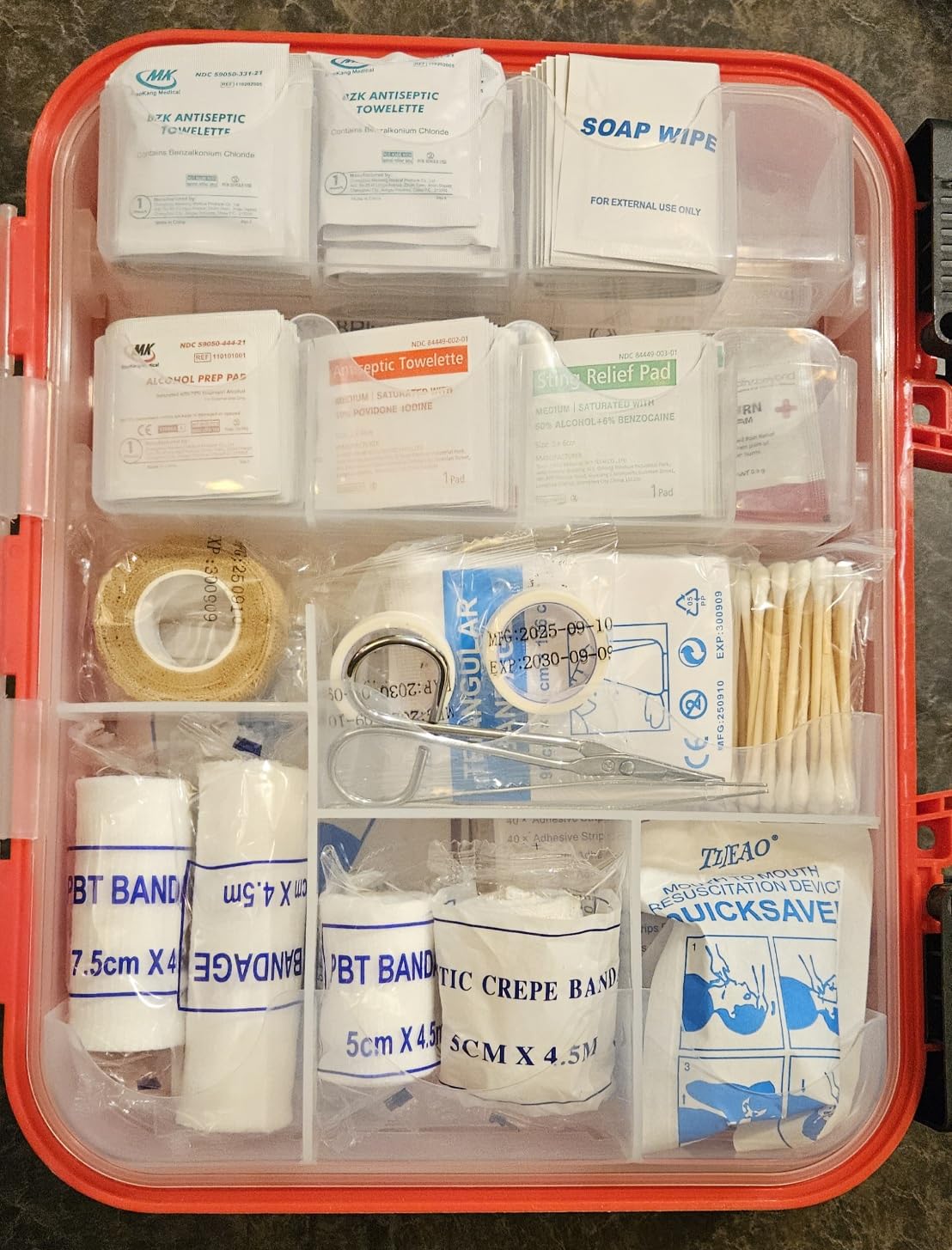 400 Pieces All-Purpose First Aid Kit, Organized Dual-Layer Wall | 100-Person, Professional First Aid Kit For Home, Car, Camping, Travel, Office, Outdoor, Business & Sports customer photo 1
