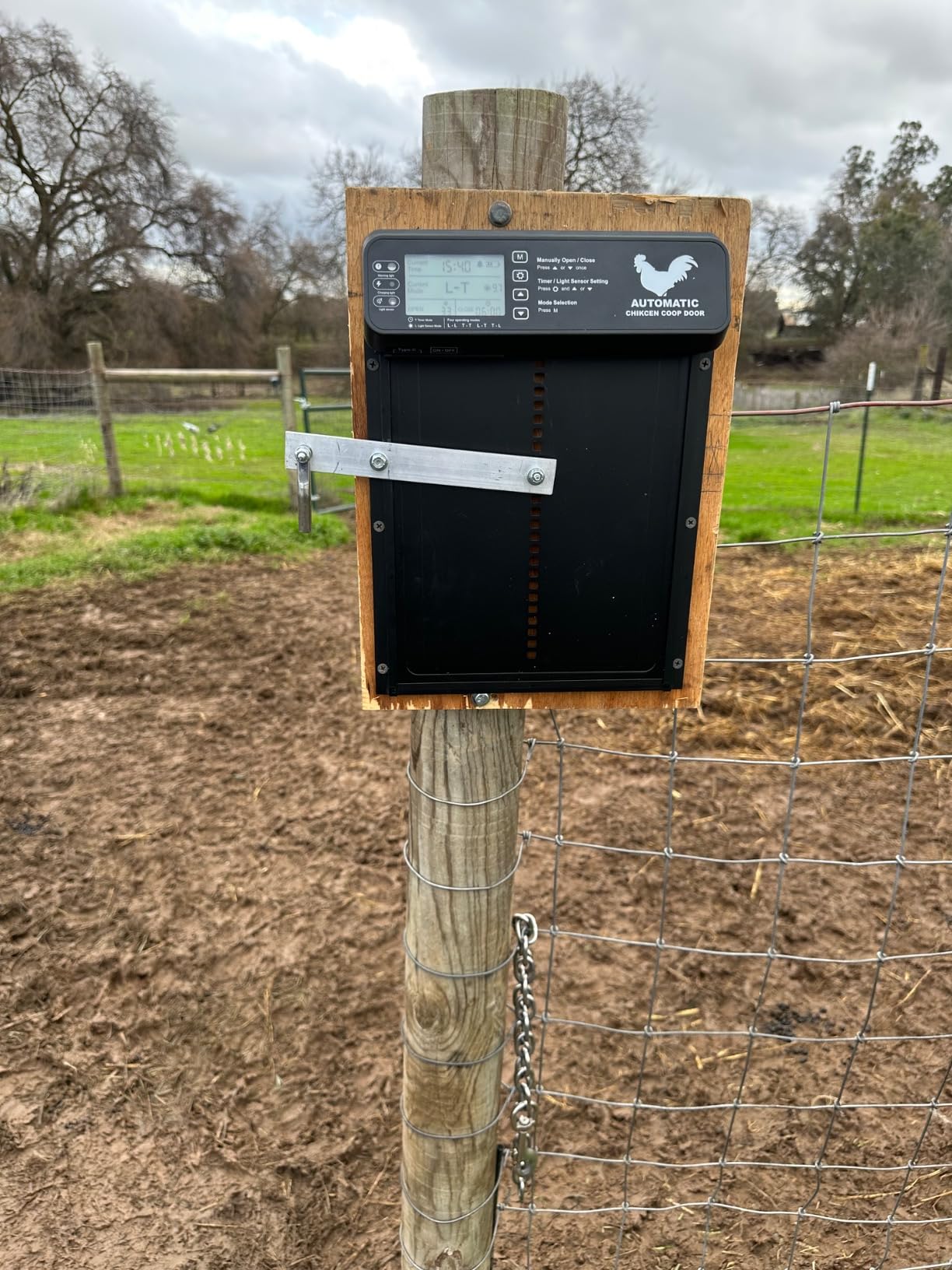 INNOLAND Large Size Automatic Chicken Coop Door - Reinforced Gear Drive customer photo 1