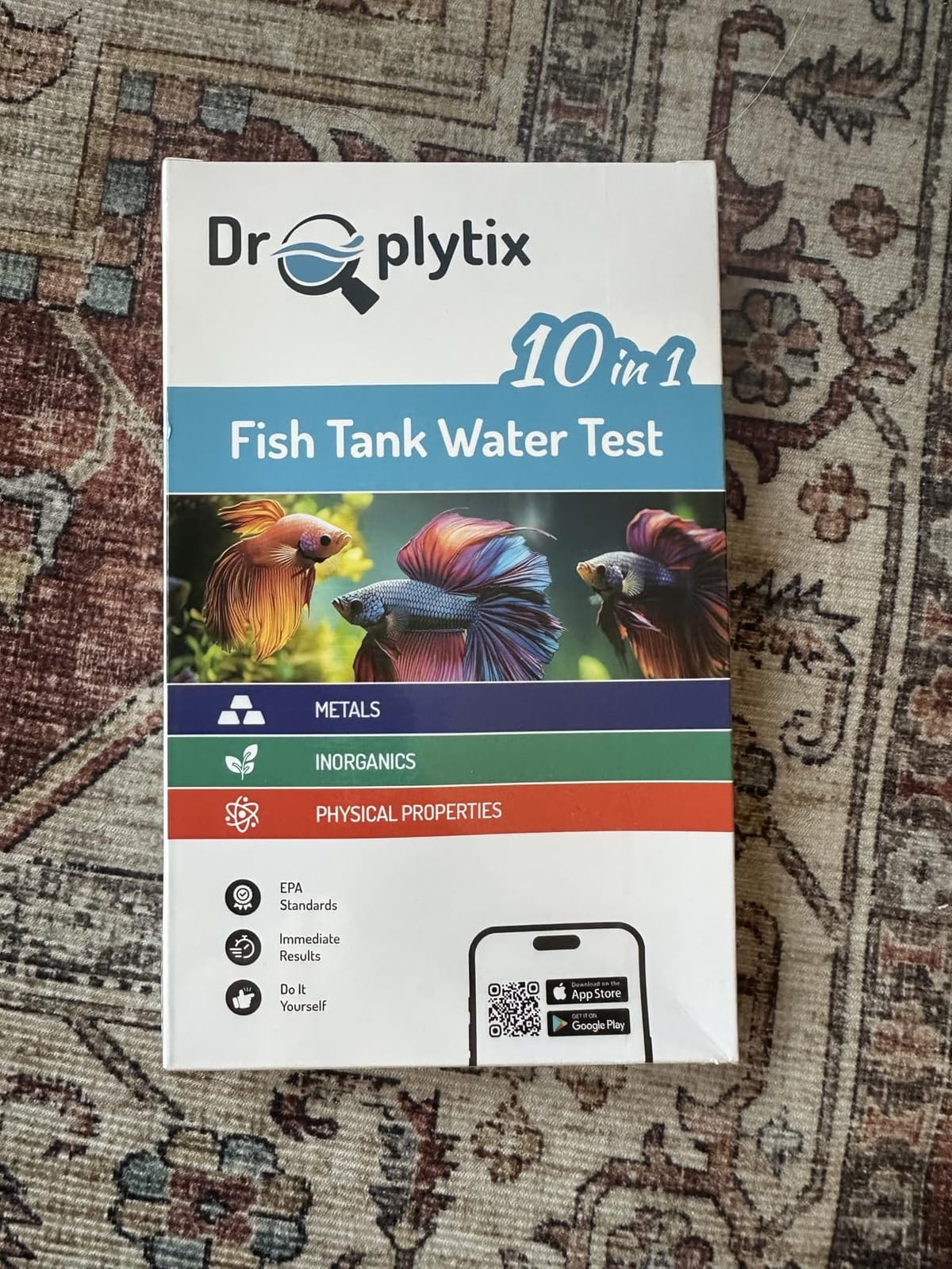 Digital Aquarium Water Test Kit, App-Enabled 10-in-1 Fish Tank Test Kit for Freshwater & Saltwater, Aquarium Test Strips for Fish Tanks, Reef, pH, Ammonia, Nitrate, Nitrite, GH, KH, Chlorine customer photo 1