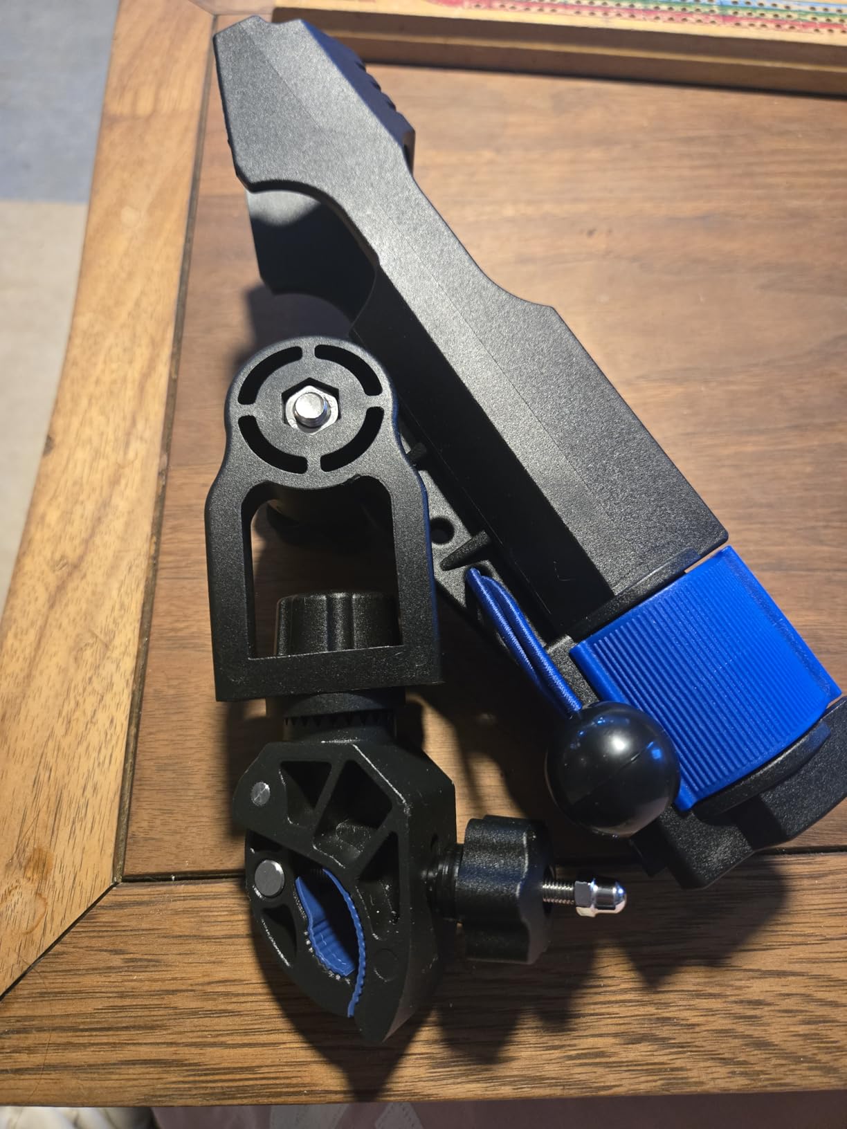 VEXPLO Clamp On Rod Holder for Fishing Boat - Round Rail Mount, Quick Hand-On & Off Fishing Rod Holder for Jon Boat Pontoon Boat Canoe Kayak customer photo 2