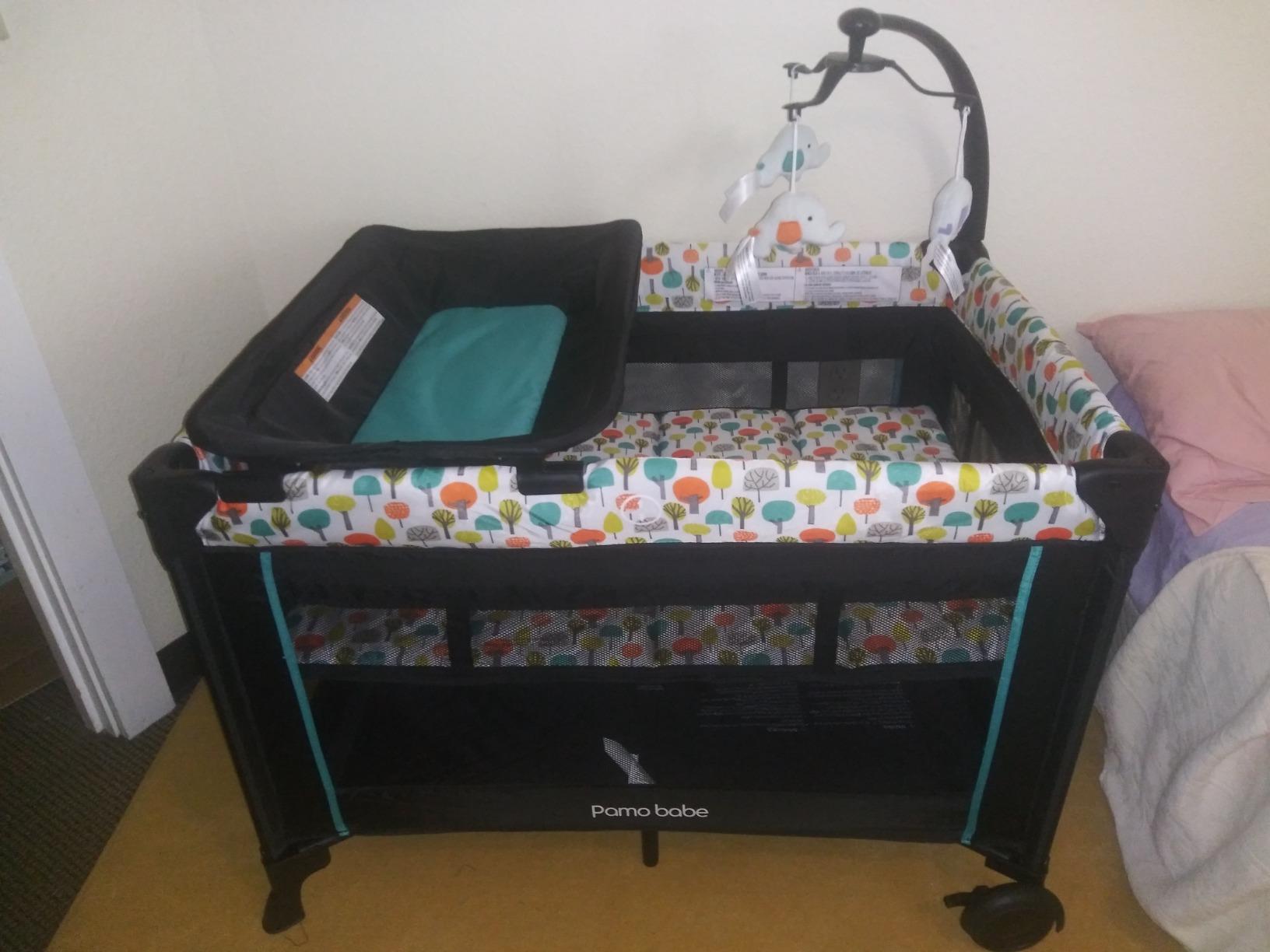 Pamo Babe 6 in 1 Baby Pack and Play with Bassinet - One-Step Setup Travel Crib customer photo 1