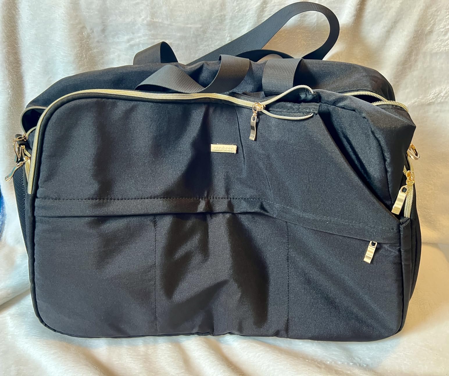 Tennis Bag for Women with Shoe Compartment, Large Tennis Racket Bag Fits 2 Racquets, Pickleball Gym Sports Tote with Shoulder Strap & Water Bottle Pocket customer photo 1