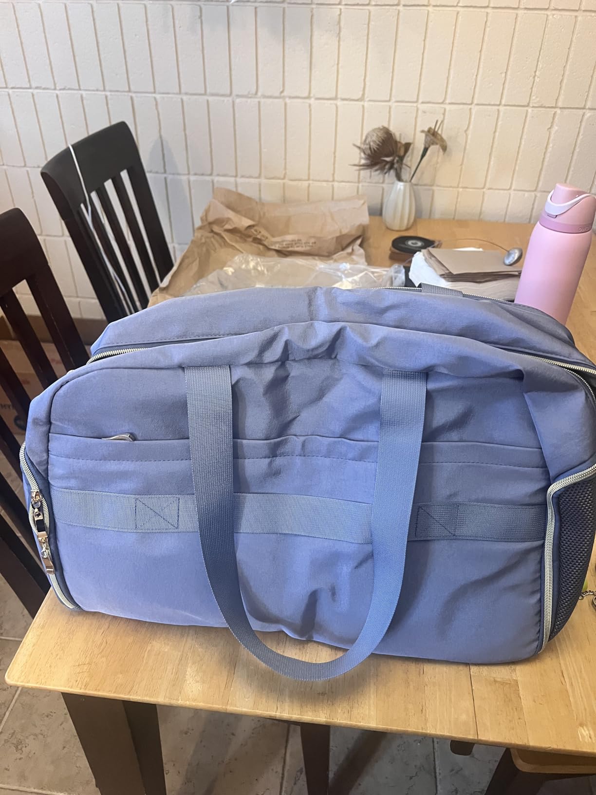 Tennis Bag for Women with Shoe Compartment, Large Tennis Racket Bag Fits 2 Racquets, Pickleball Gym Sports Tote with Shoulder Strap & Water Bottle Pocket customer photo 2