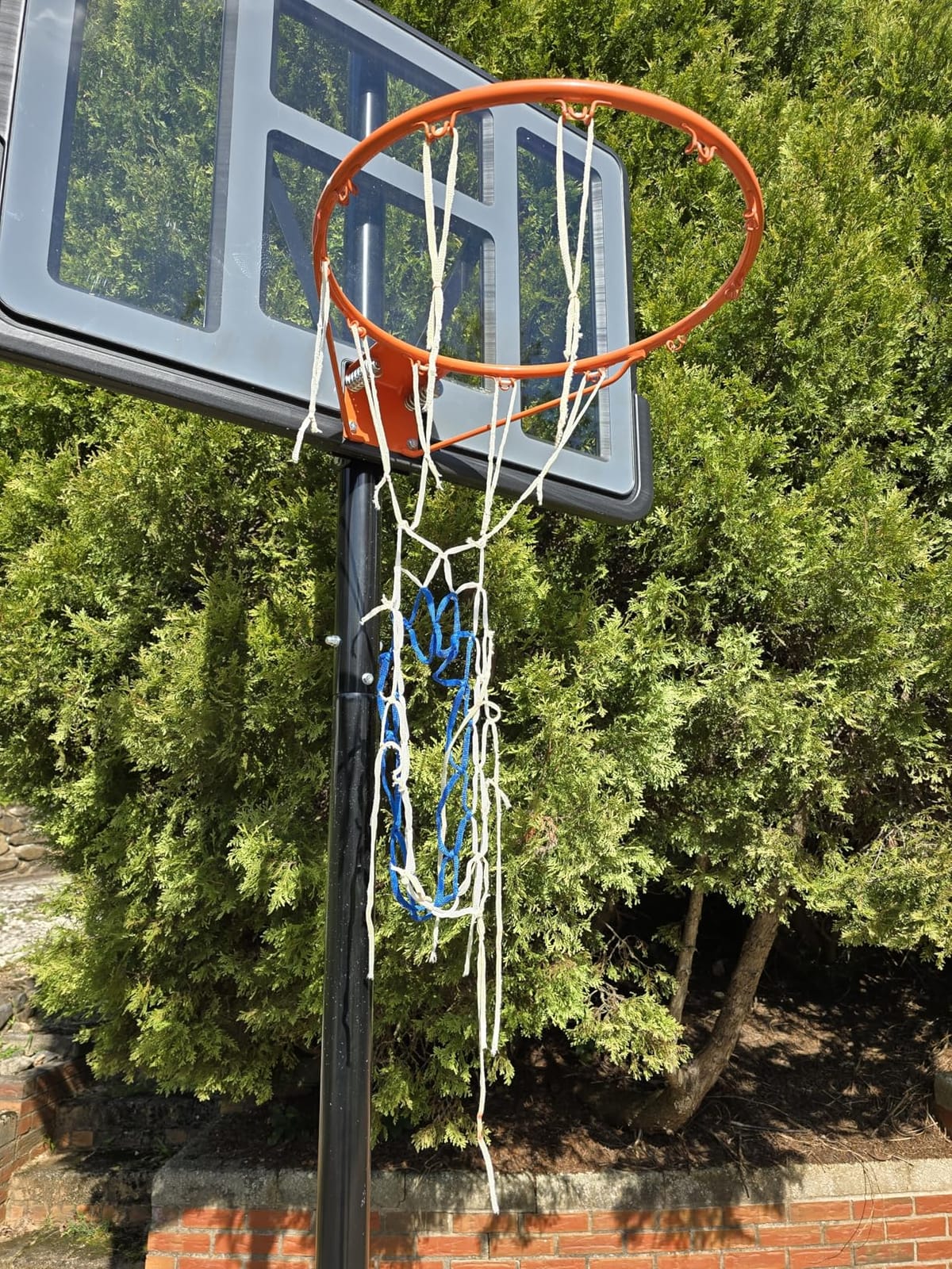 IGL Portable Basketball Hoop, 5.6-10FT Adjustable Basketball Goal System, 40/44 Inch Outdoor Basketball Hoop & Goals for Kids, Youth, and Adults in The Backyard, Driveway with PC Backboard customer photo 1