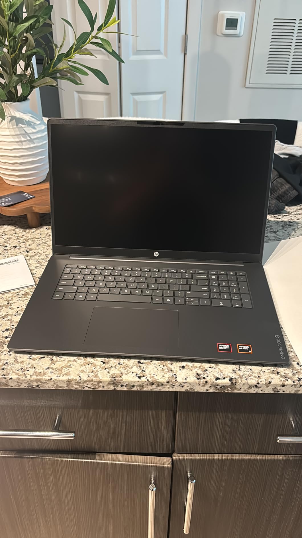 HP OmniBook 3 17.3 inch Laptop PC, FHD Display, AMD Ryzen 3 30, 8 GB RAM, 512 GB SSD, AMD Radeon 610M Graphics, Windows 11 Home, Mica Silver, 17-dp0199nr customer photo 1