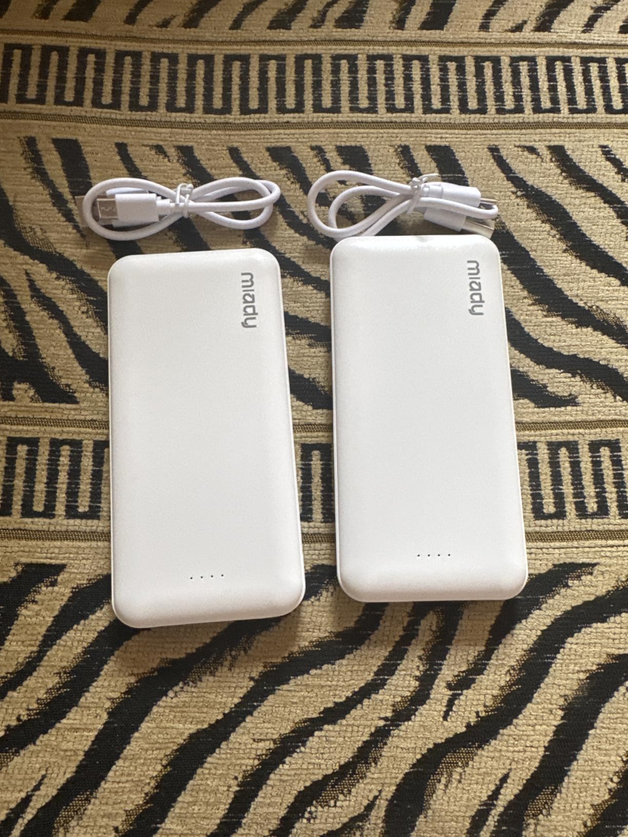Miady 2-Pack Portable Charger, Slim 10000mAh Power Bank Travel Battery Pack customer photo 2