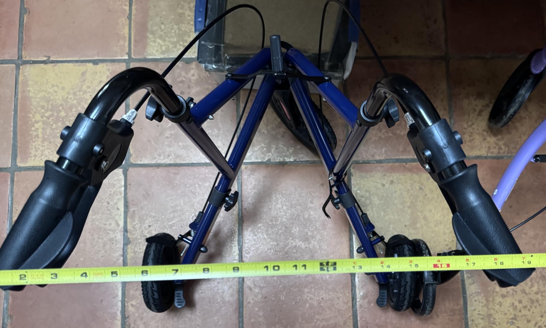HOMLAND Foldable 3 Wheel Walkers for Seniors, Lightweight 10.4 lbs customer photo 2