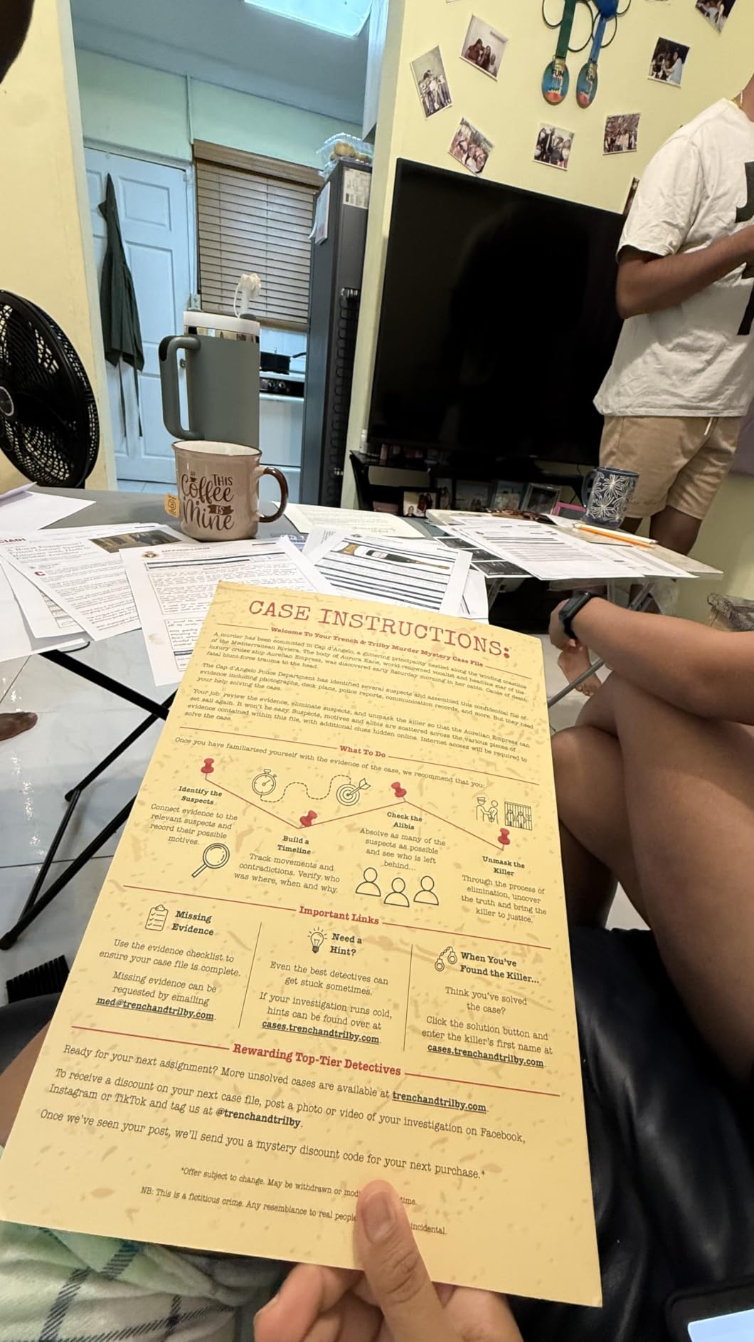 Murder at Maple Manor – Murder Mystery Game – Cold Case Detective Kit & Crime Investigation – Solve Murder at a Luxury Gilded Age Manor – Immersive Evidence Pack with Online Clues – Game Night & Gift customer photo 2