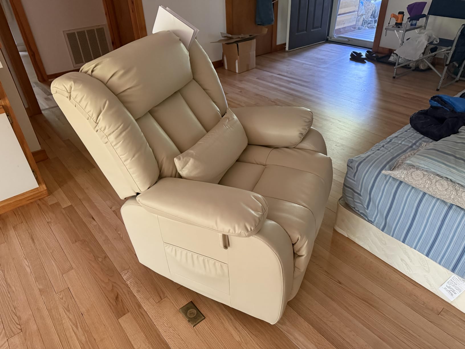 EDILLY X Large Genuine Leather Power Lift Recliner Chairs for Elderly customer photo 1
