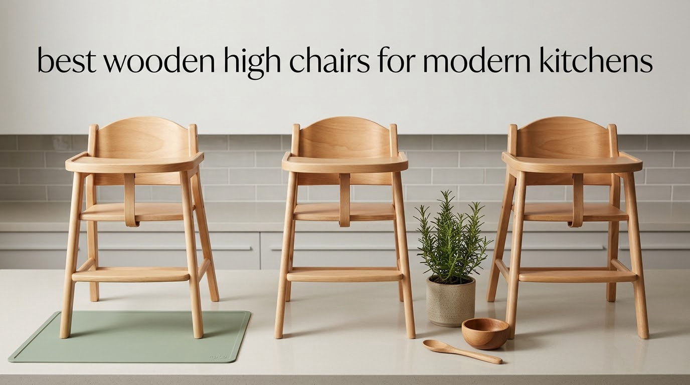 best wooden high chairs for modern kitchens