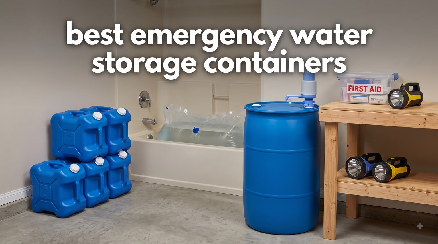 best emergency water storage containers