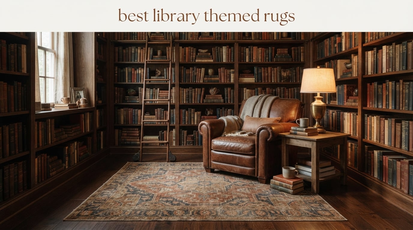 best library themed rugs