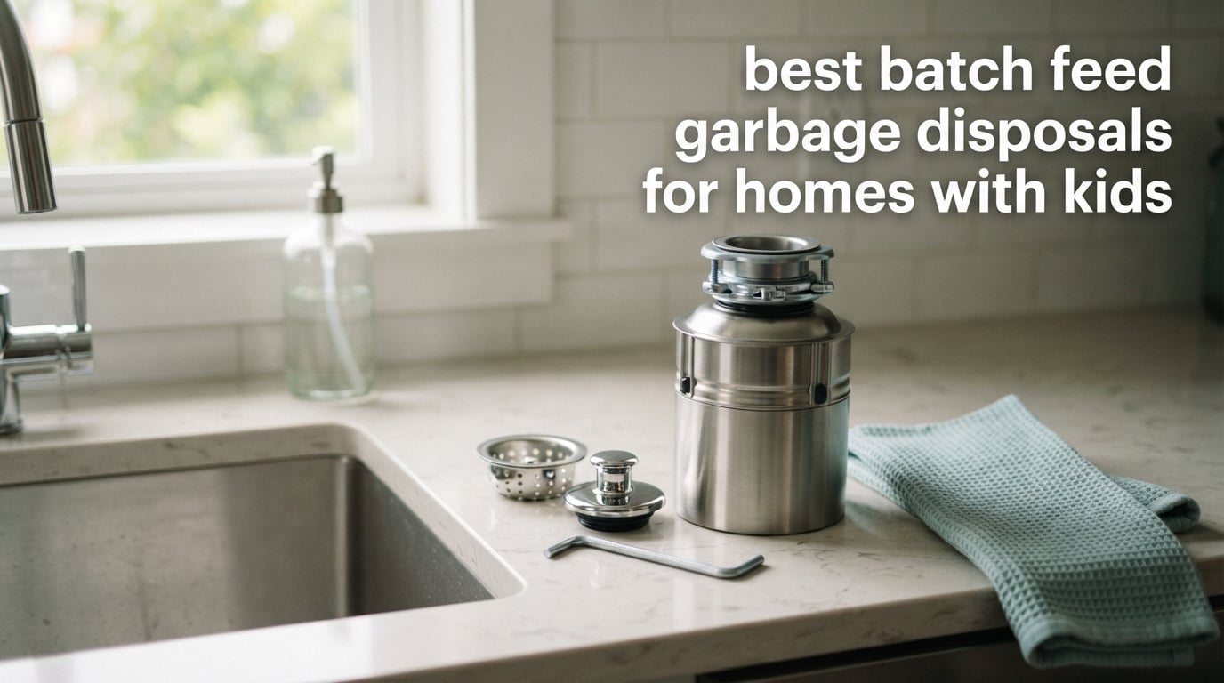 best batch feed garbage disposals for homes with kids