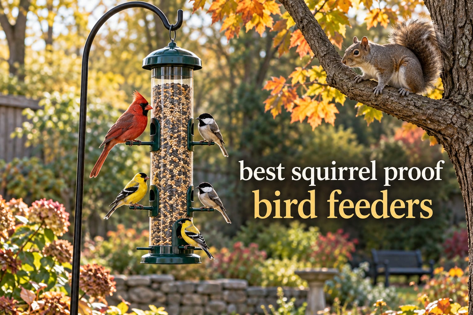 best squirrel proof bird feeders