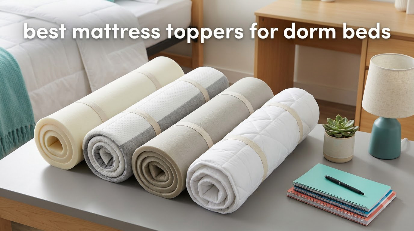 best mattress toppers for dorm beds