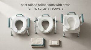 best raised toilet seats with arms for hip surgery recovery