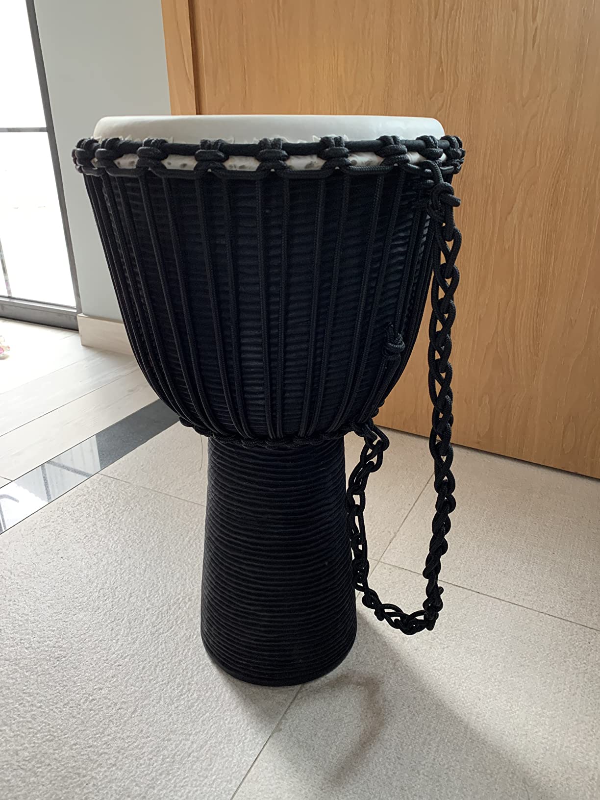 Meinl Percussion Djembe with Mahogany Wood - NOT Made in CHINA - 10-Inch Medium Size Rope Tuned Natural Head, 2-Year Warranty customer photo 1
