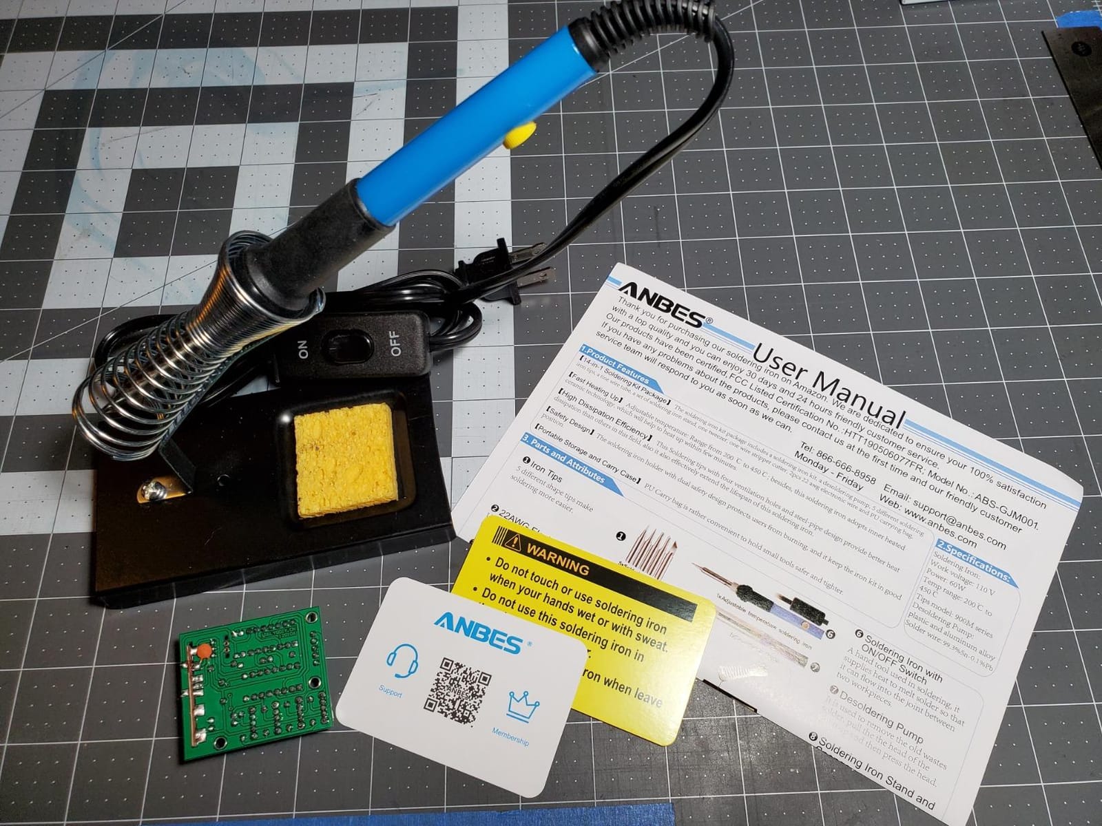 Soldering Iron Kit Electronics,60W Adjustable Temperature Welding pen customer photo 2