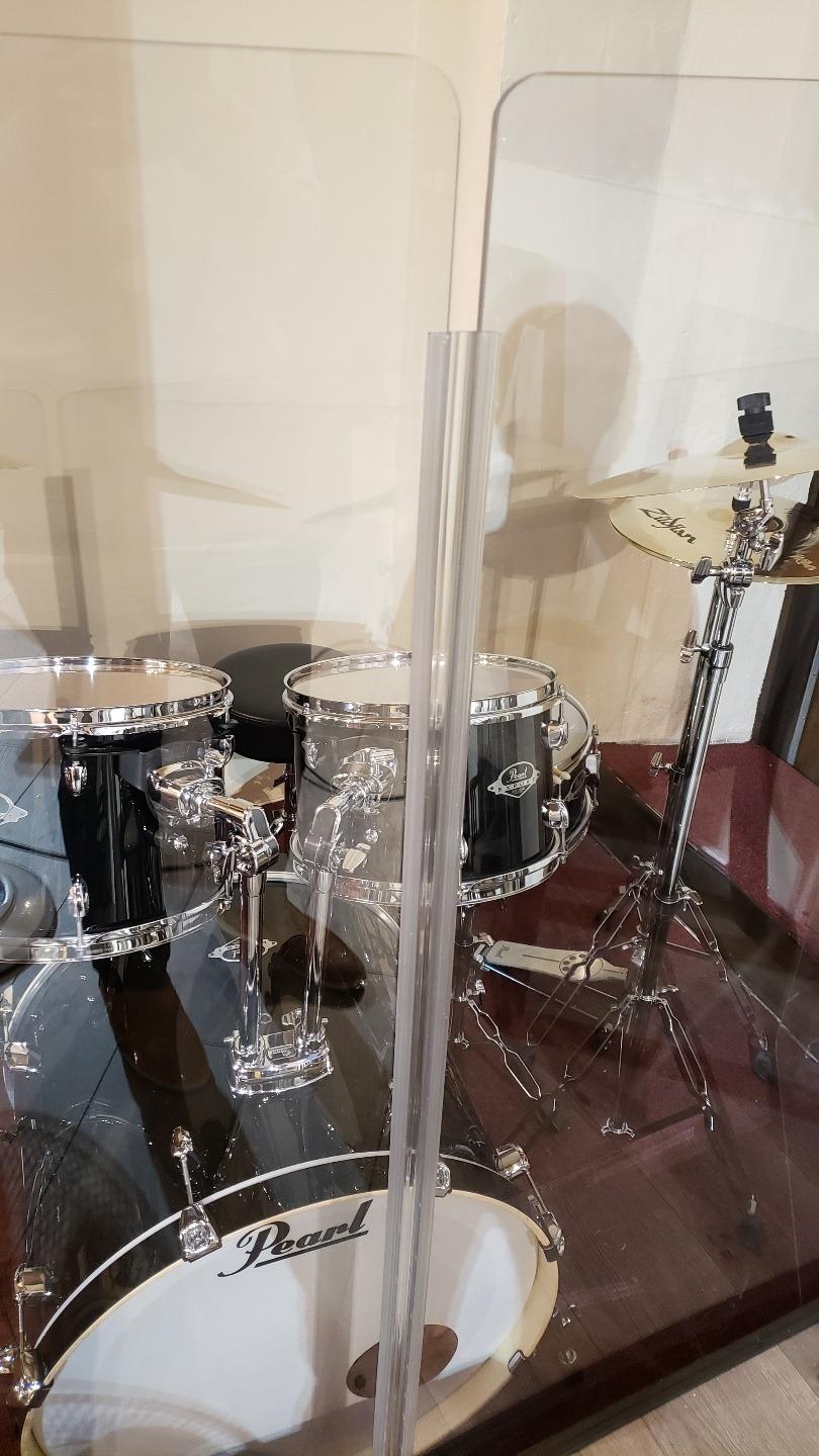 PENNZONI Drum Shield 5ft with Plastic Hinges, Comes with 5 Drum Panels & Plastic Hinges, Premium Clear Acrylic Panels, Drum Screen customer photo 2