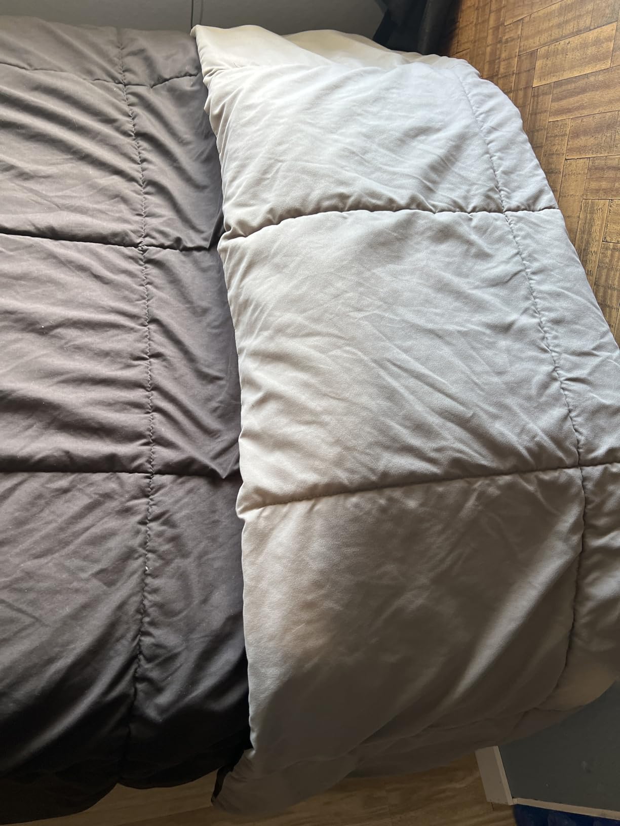 Down Alternative Comforter Blue/Grey Queen Size - All Season Duvet Insert customer photo 2