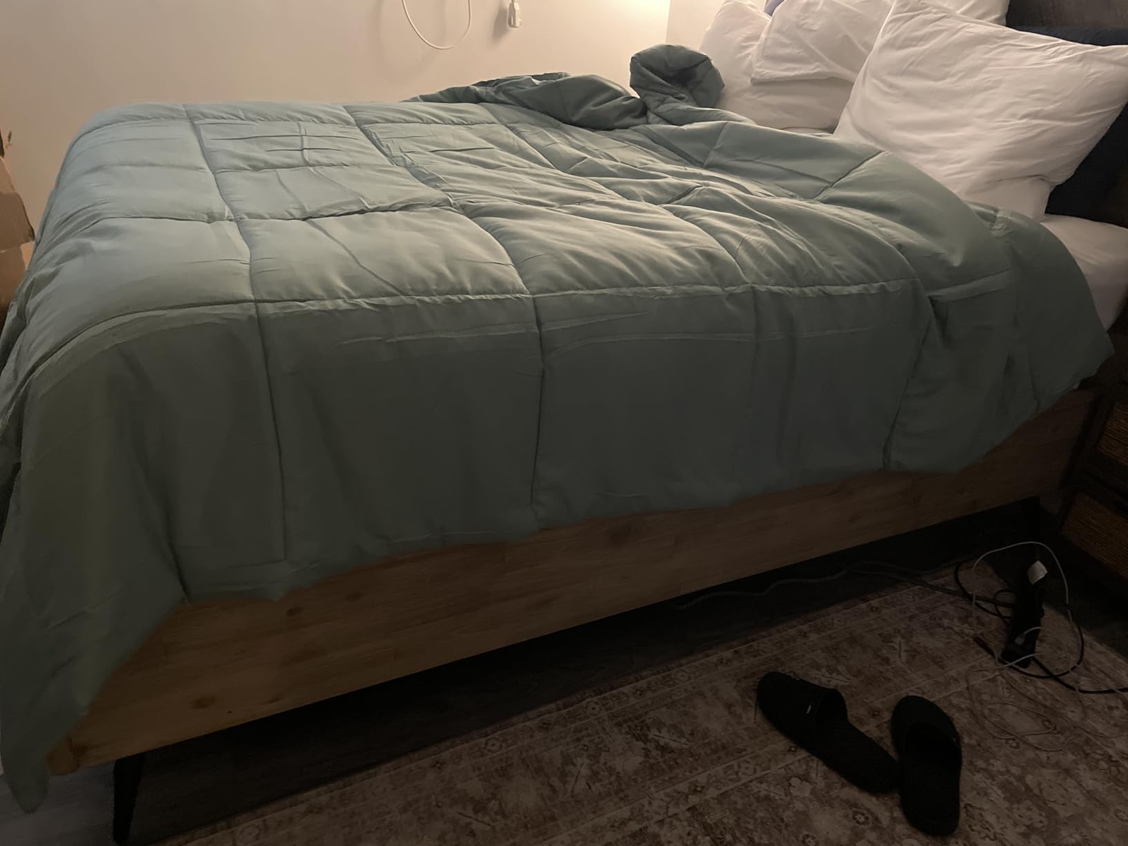 DOWNCOOL Comforters Queen Size, White Duvet Insert, Lightweight Quilt customer photo 2