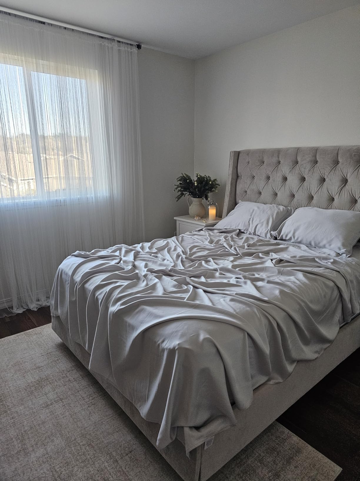 Olive + Crate Tencel Lyocell Eucalyptus Queen Size Sheet Set customer photo 1