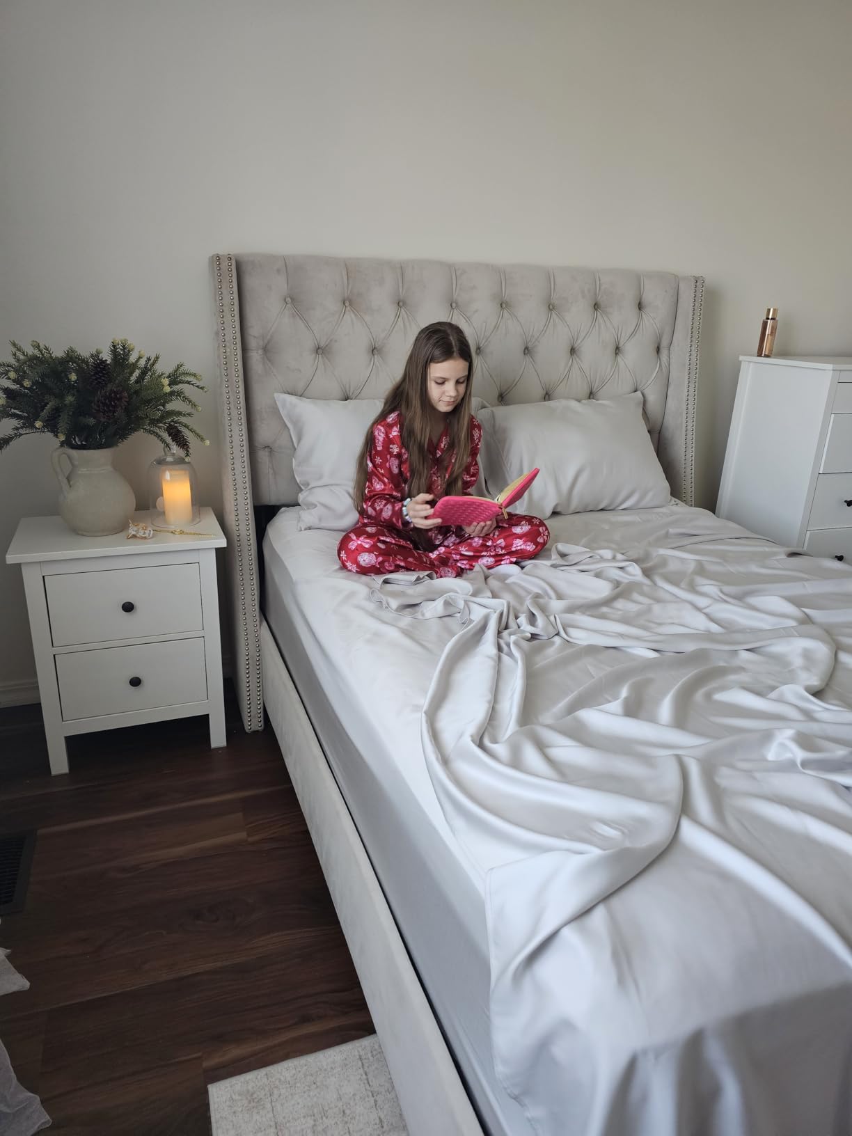 Olive + Crate Tencel Lyocell Eucalyptus Queen Size Sheet Set customer photo 2