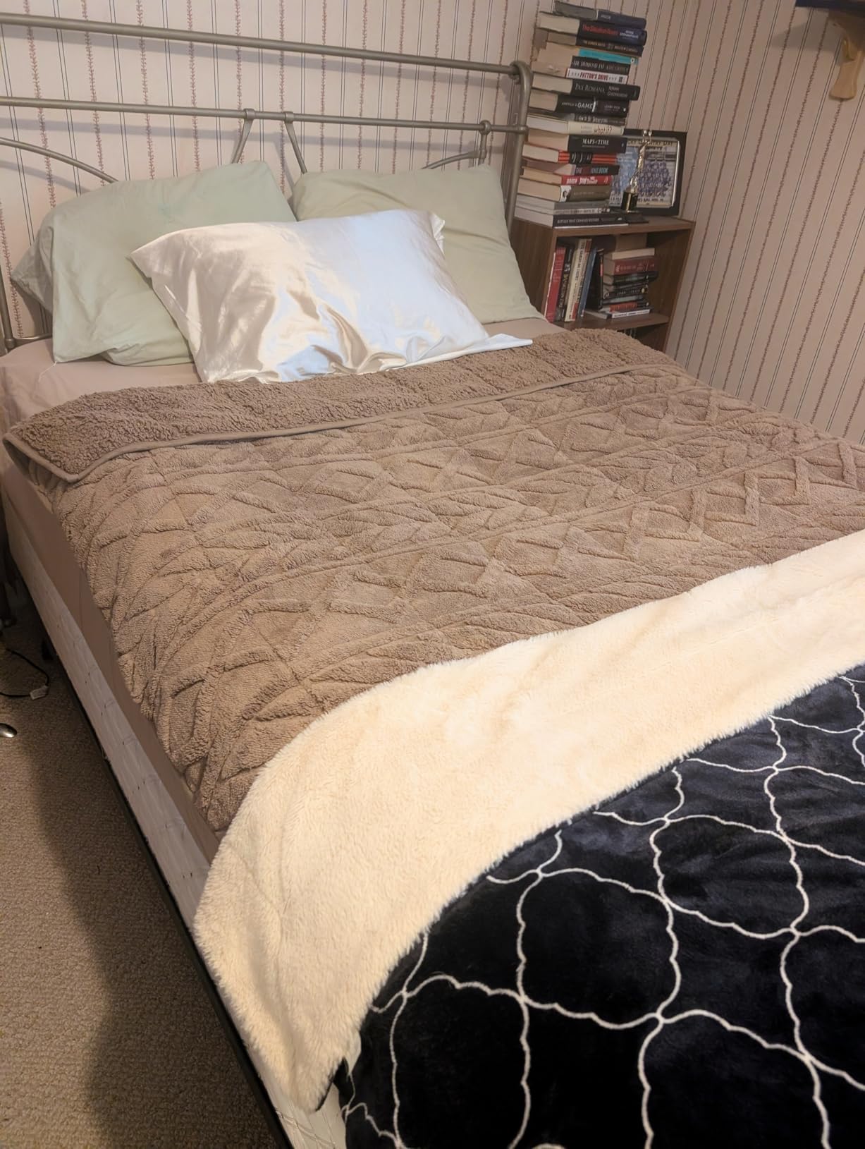 Cottonblue Pink Weighted Blanket Queen Size 15lbs for Adults 60x80in Soft customer photo 2