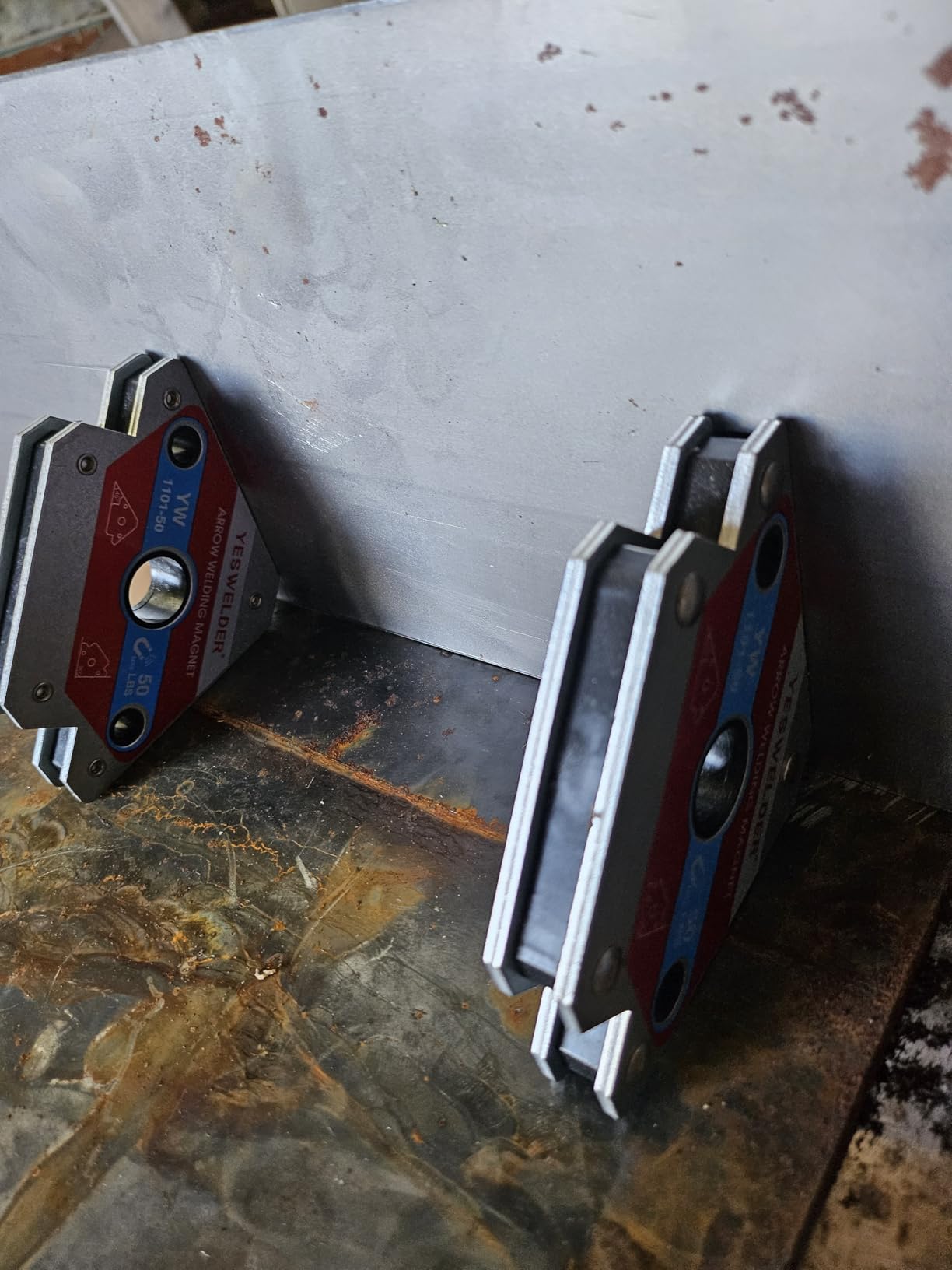 YESWELDER 4-Pc Welding Magnet Set, 50 lb Holding Power Welding Accessories customer photo 1